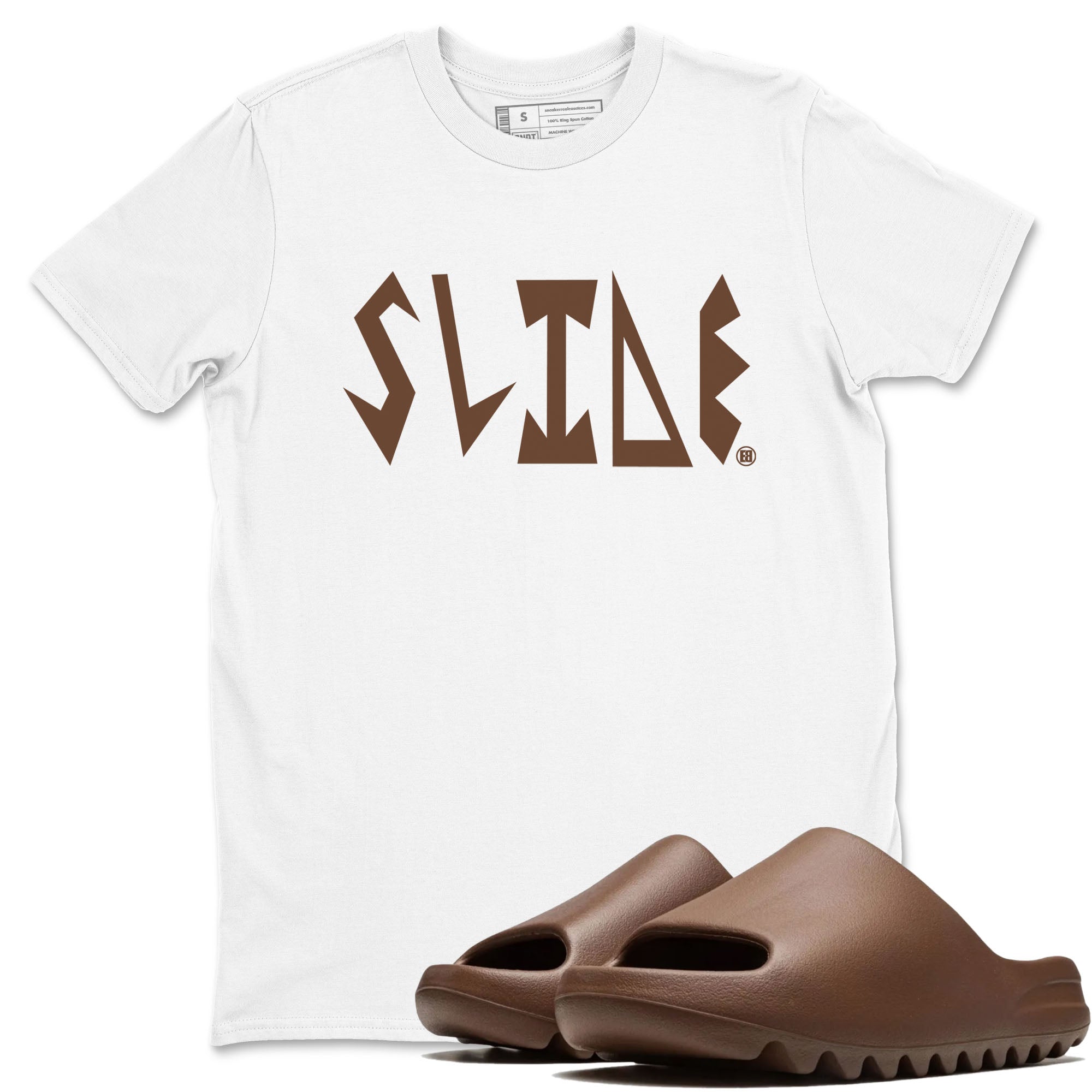 Yeezy Slide Flax shirts to match jordans Slide Letters sneaker match tees Yeezy Slide Flax Drip Gear Zone streetwear brand White 1 unisex cotton tee