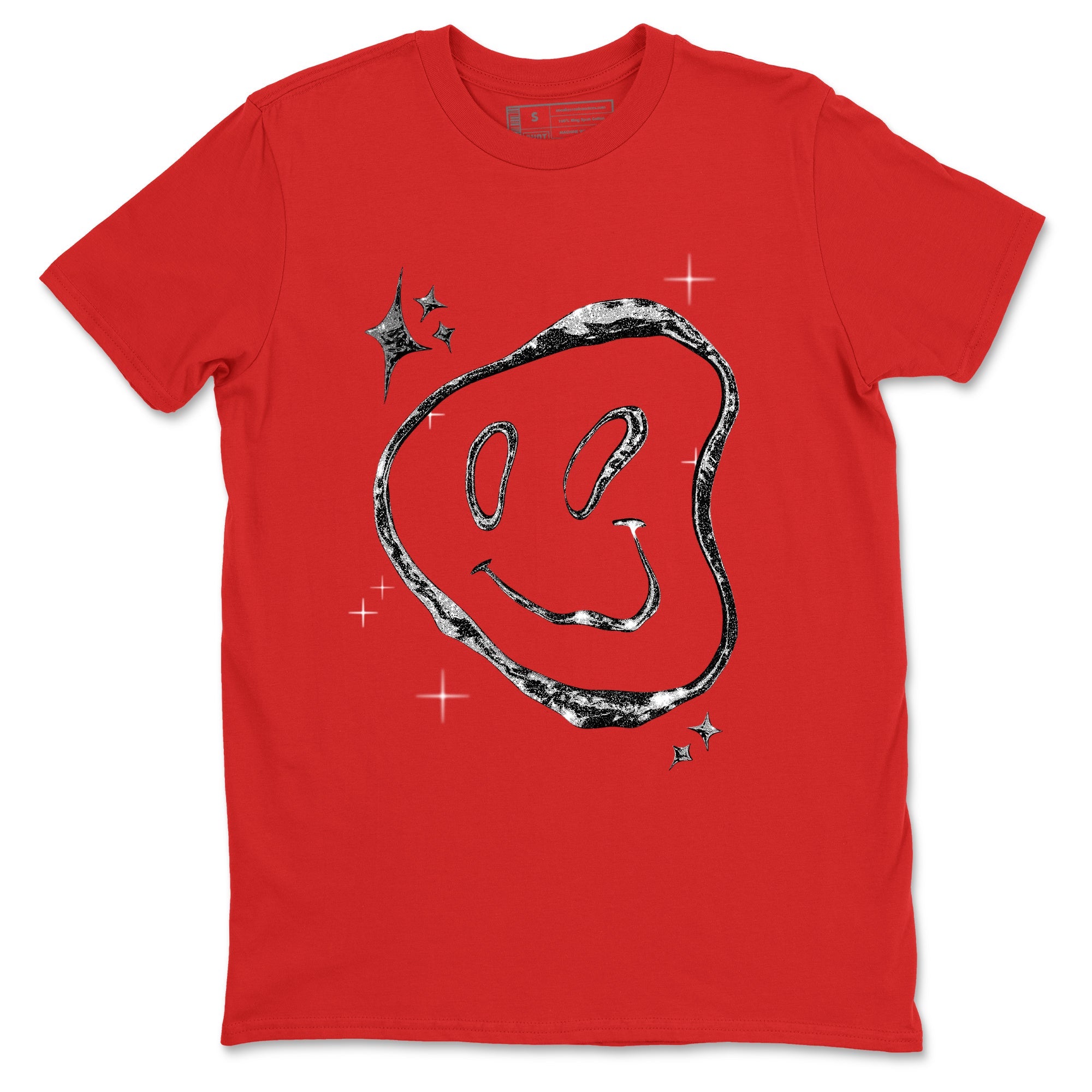 Sneaker Threads  Sneaker Tees To Match Air Foamposite One Cough Drop  Smiling Pearl Graphic Tee Red 2. Perfect for Jordan releases 2025 colorways.
