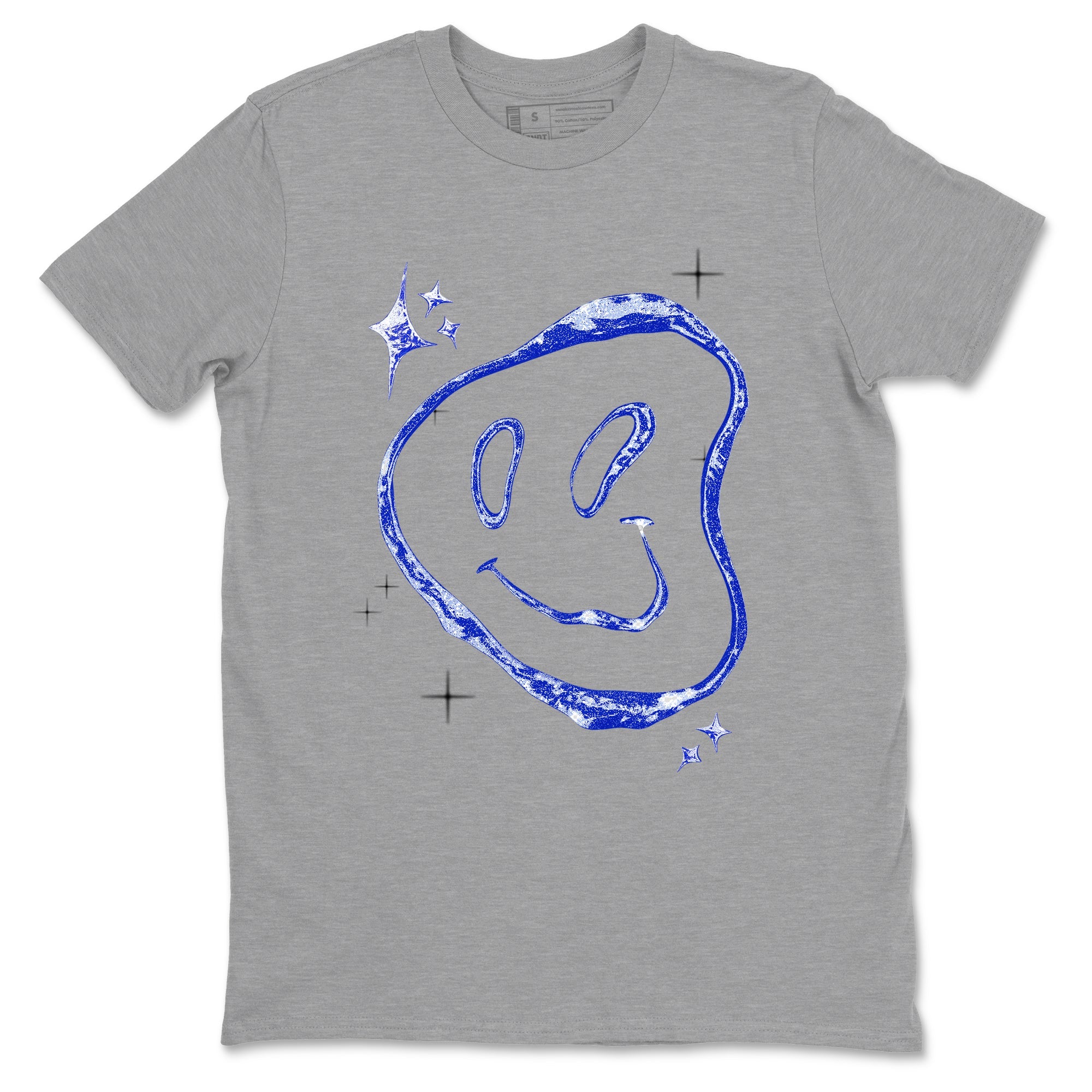 Sneaker Threads  Sneaker Tees To Match Air Foamposite One Royal  Smiling Pearl Graphic Tee Heather Grey 2. Perfect for Jordan releases 2025 colorways.