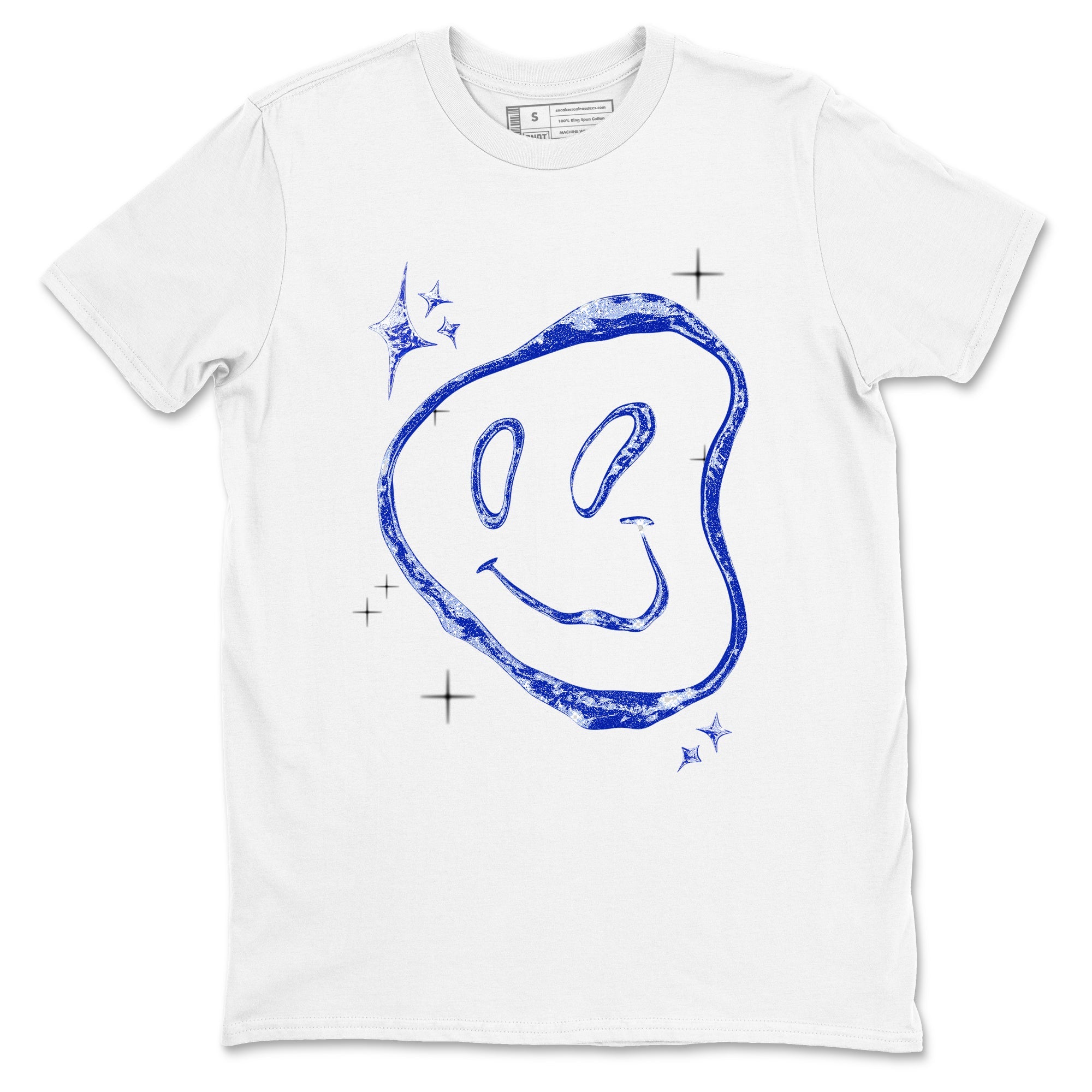 Sneaker Threads  Sneaker Tees To Match Air Foamposite One Royal  Smiling Pearl Graphic Tee White 2. Perfect for Jordan releases 2025 colorways.