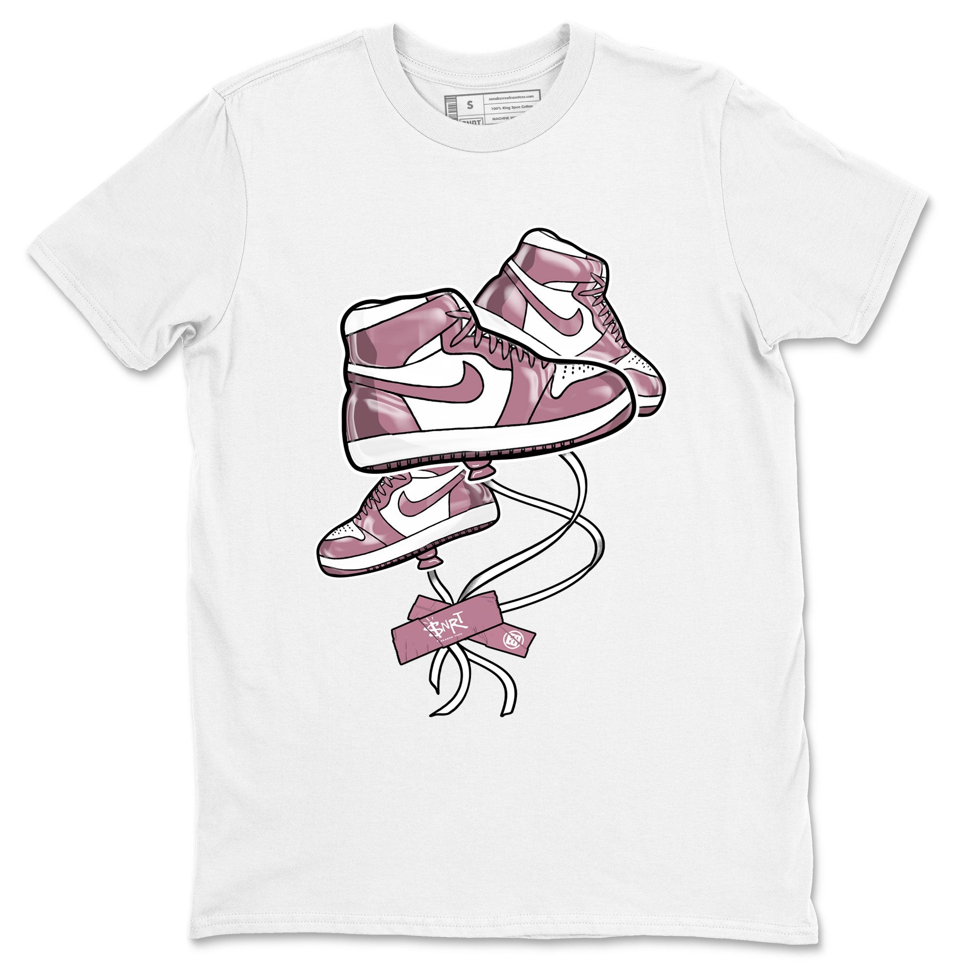 Air Jordan 1 Mauve shirt to match jordans Sneaker Balloon sneaker tees AJ1 Mauve Drip Gear Zone Sneaker Matching Clothing Brand Unisex Sneaker Tee White 2 T-Shirt