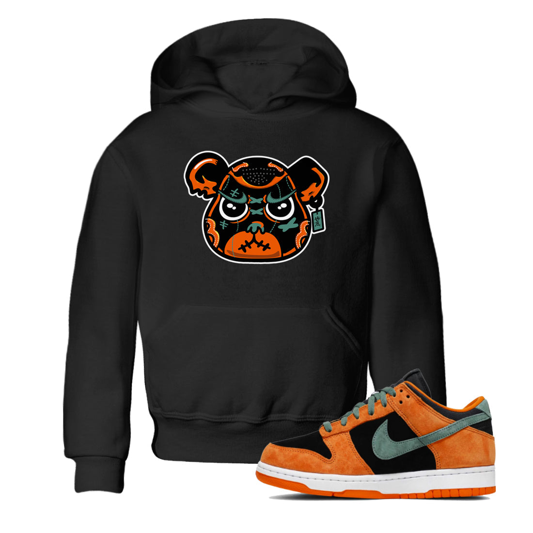 Dunk Low Ceramic shirts to match jordans Sneaker Bear Face sneaker match tees Dunk Ceramic match shoes to clothes Drip Gear Zone Youth Baby Black 1 tee