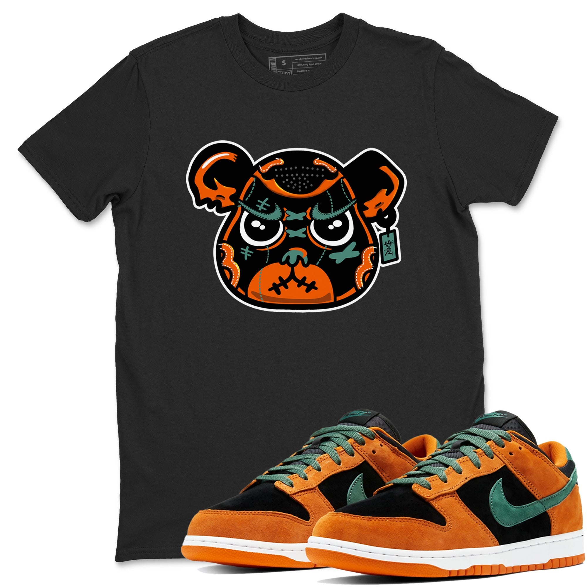 Dunk Low Ceramic shirts to match jordans Sneaker Bear Face sneaker match tees Dunk Ceramic match shoes to clothes Drip Gear Zone unisex cotton Black 1 shirts