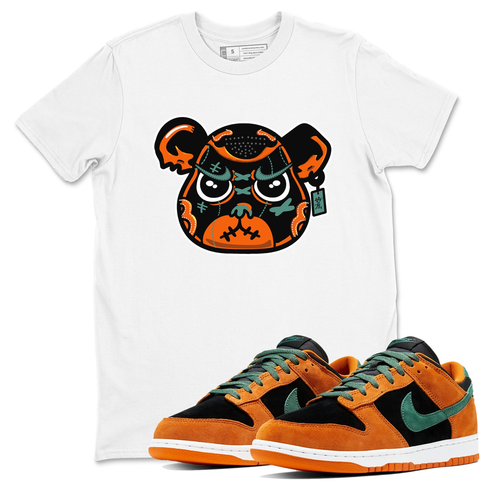 Dunk Low Ceramic shirts to match jordans Sneaker Bear Face sneaker match tees Dunk Ceramic match shoes to clothes Drip Gear Zone unisex cotton White 1 shirts