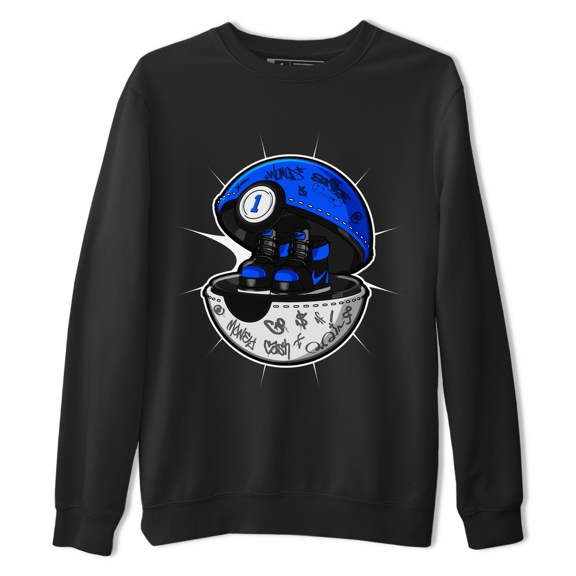 Air Jordan 1 Royal Reimagined shirt to match jordans Sneaker Capsule sneaker tees AJ1 Royal Reimagined Drip Gear Zone Unisex Black 2 T-Shirt