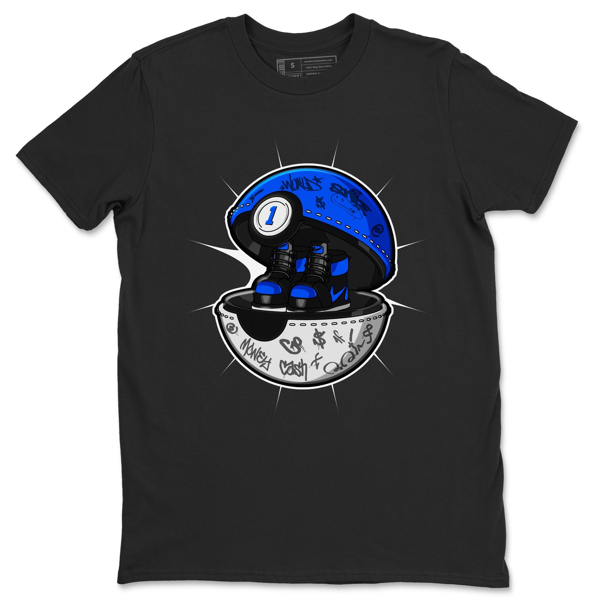 Air Jordan 1 Royal Reimagined shirt to match jordans Sneaker Capsule sneaker tees AJ1 Royal Reimagined Drip Gear Zone Unisex Black 2 T-Shirt