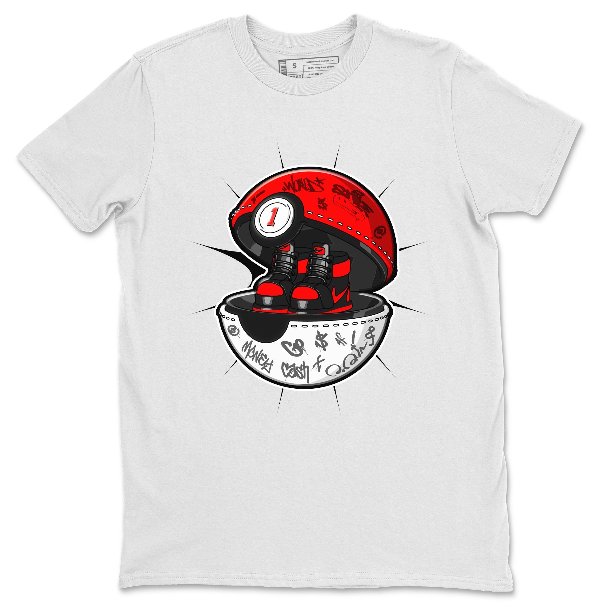 Air Jordan 1 Satin Bred shirt to match jordans Sneaker Capsule sneaker tees AJ1 Satin Bred Drip Gear Zone Unisex White 2 T-Shirt