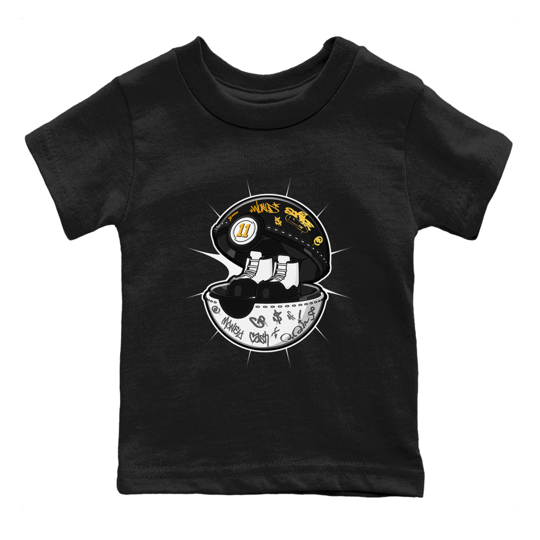 Air Jordan 11 Gratitude shirt to match jordans Sneaker Capsule sneaker tees AJ11 Gratitude Drip Gear Zone Baby Toddler Black 2 T-Shirt
