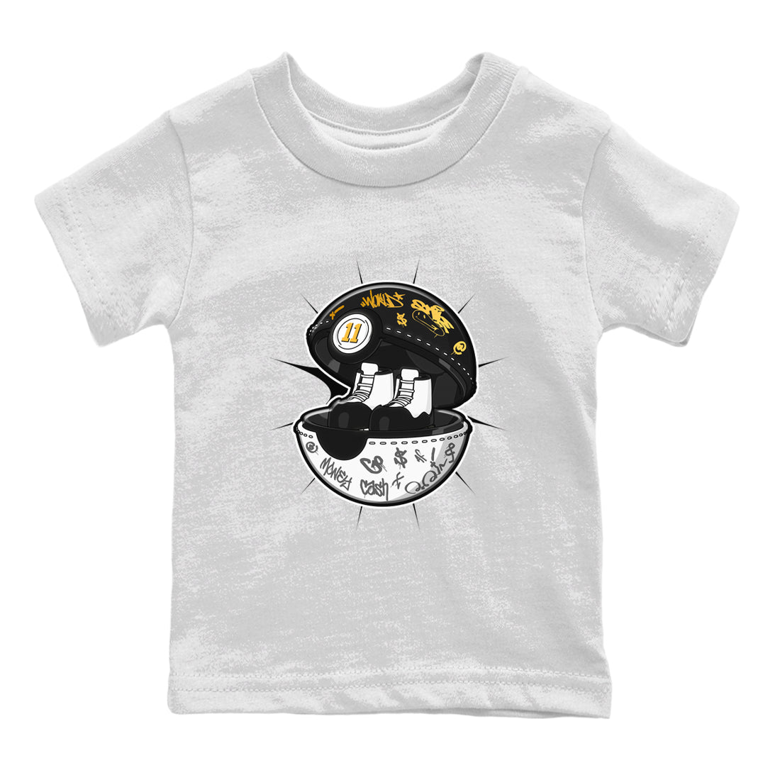 Air Jordan 11 Gratitude shirt to match jordans Sneaker Capsule sneaker tees AJ11 Gratitude Drip Gear Zone Baby Toddler White 2 T-Shirt