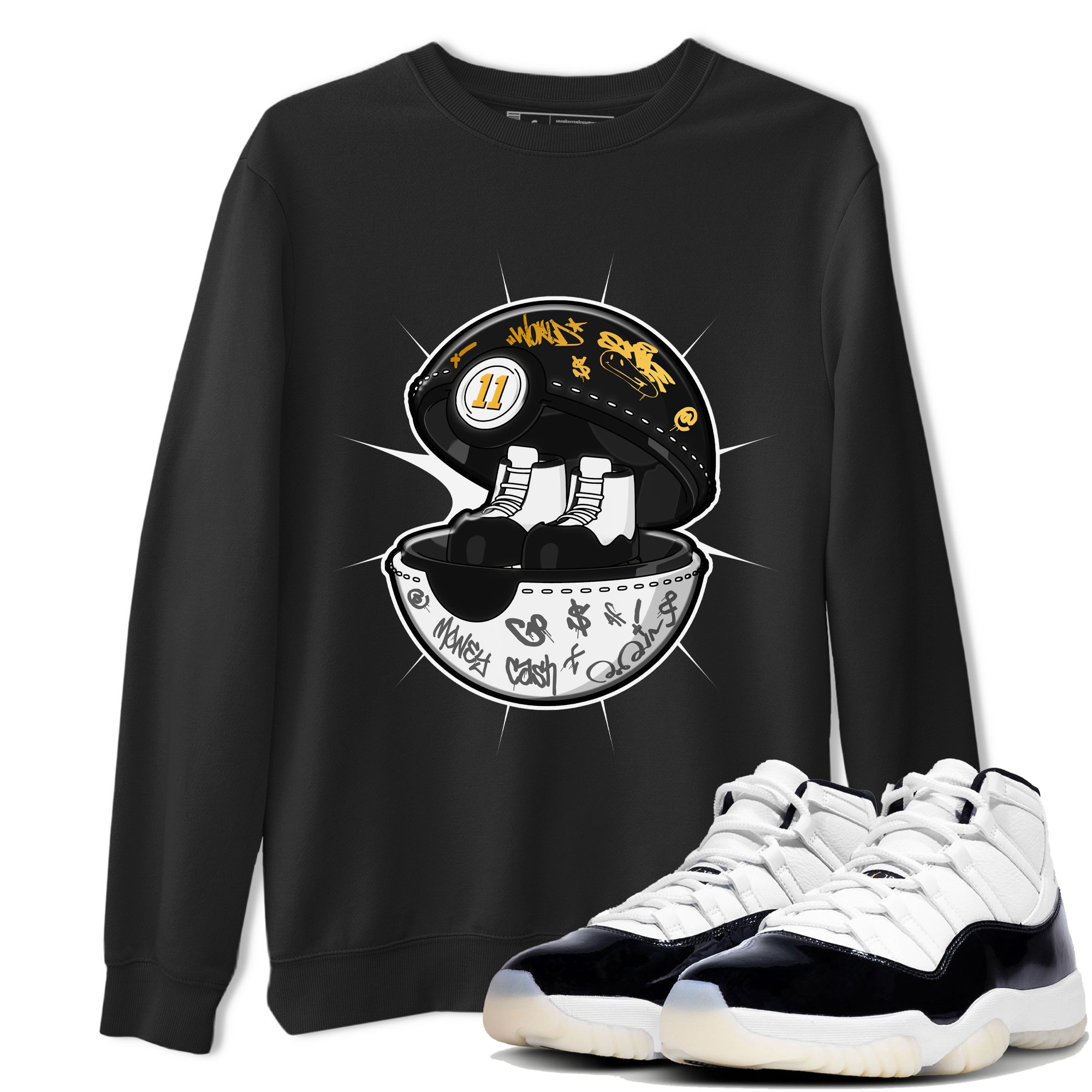 Air Jordan 11 Gratitude shirt to match jordans Sneaker Capsule sneaker tees AJ11 Gratitude Drip Gear Zone Unisex Black 1 T-Shirt