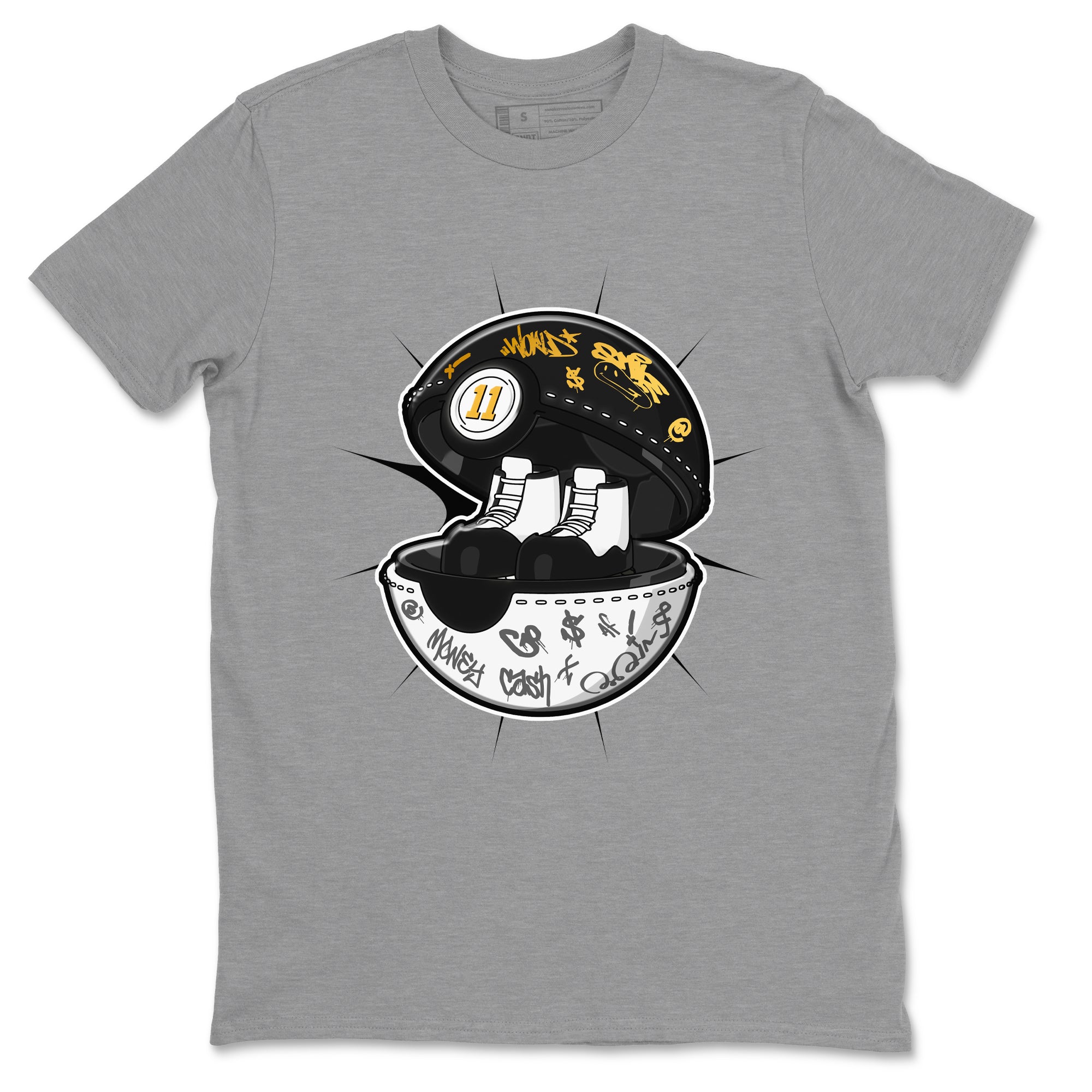 Air Jordan 11 Gratitude shirt to match jordans Sneaker Capsule sneaker tees AJ11 Gratitude Drip Gear Zone Unisex Heather Grey 2 T-Shirt