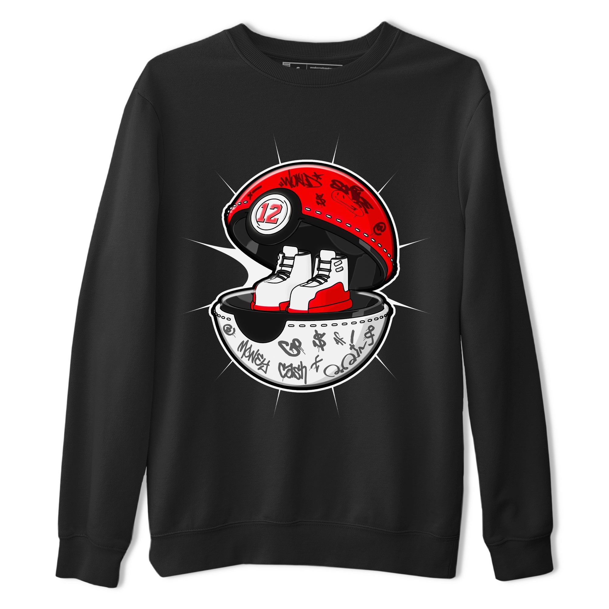 Air Jordan 12 Cherry shirt to match jordans Sneaker Capsule sneaker tees AJ12 Cherry Drip Gear Zone Unisex Black 2 T-Shirt