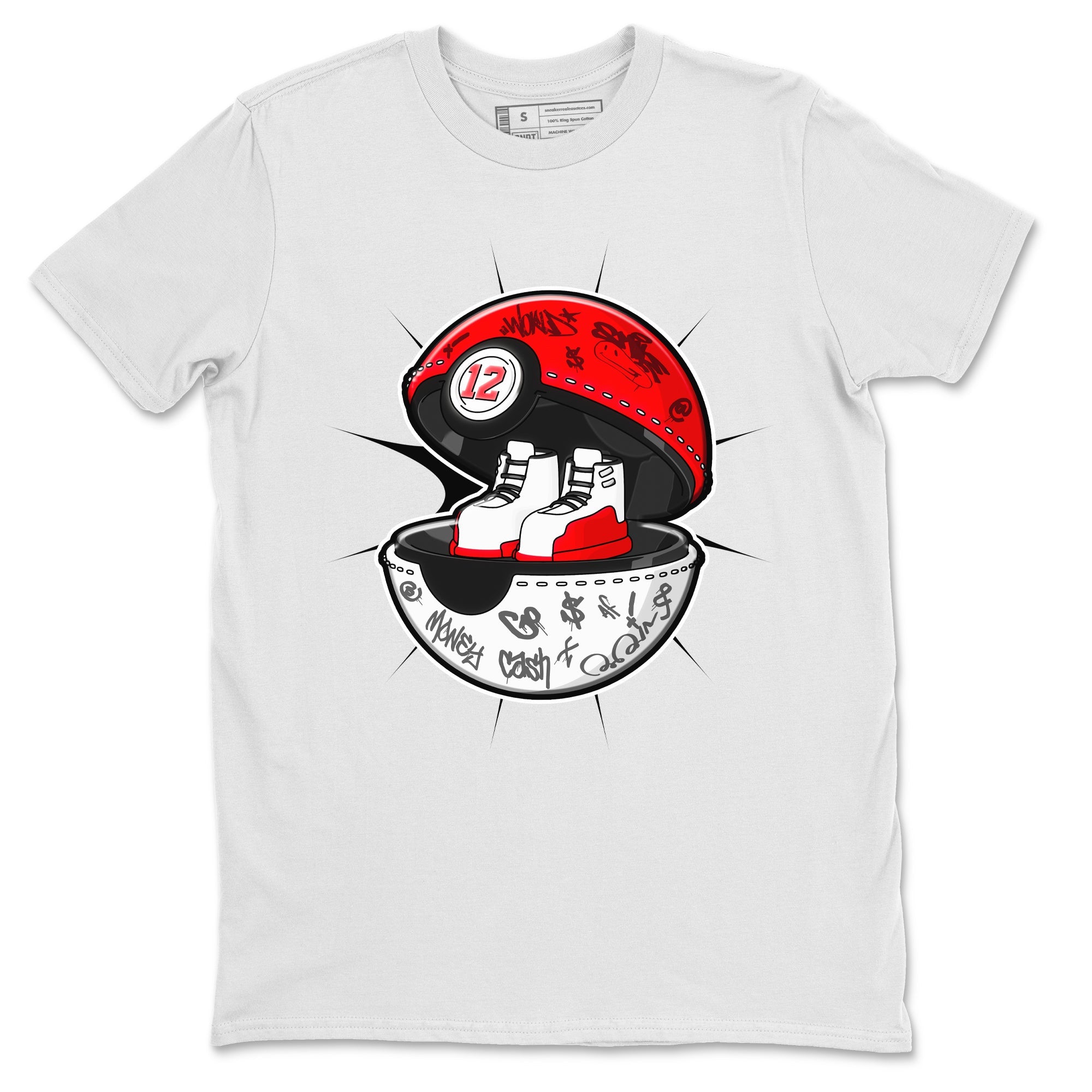 Air Jordan 12 Cherry shirt to match jordans Sneaker Capsule sneaker tees AJ12 Cherry Drip Gear Zone Unisex White 2 T-Shirt