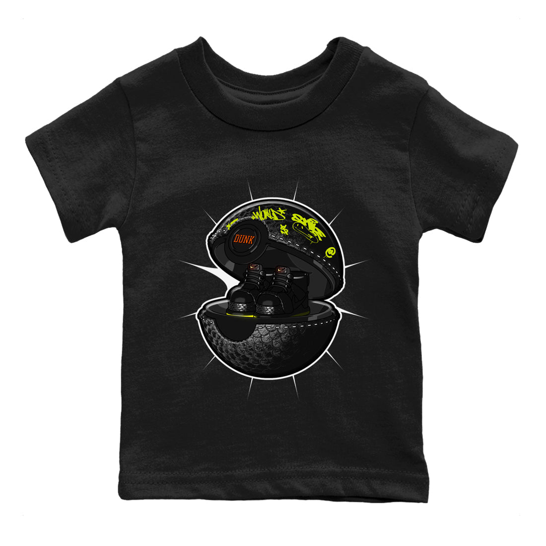 Dunk Halloween shirt to match jordans Sneaker Capsule sneaker tees halloween horror nights Nike Dunk Halloween Drip Gear Zone Baby Toddler Black 2 T-Shirt