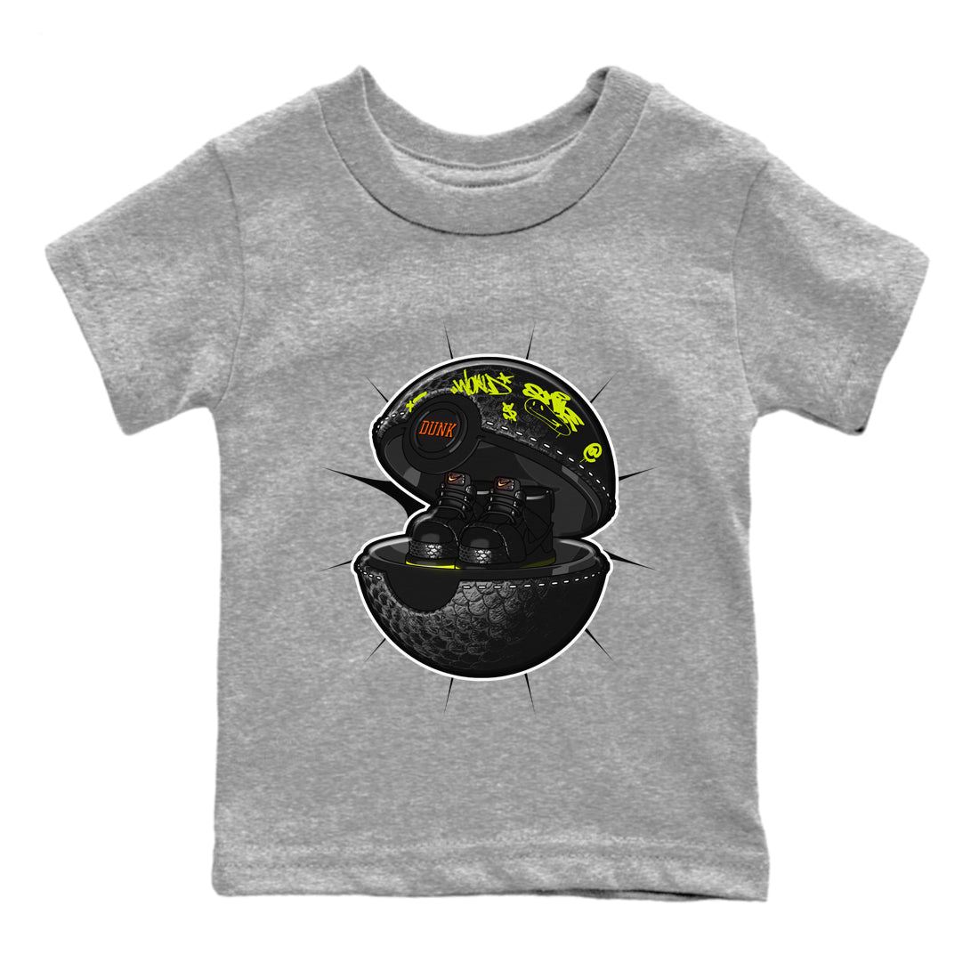Dunk Halloween shirt to match jordans Sneaker Capsule sneaker tees halloween horror nights Nike Dunk Halloween Drip Gear Zone Baby Toddler Heather Grey 2 T-Shirt