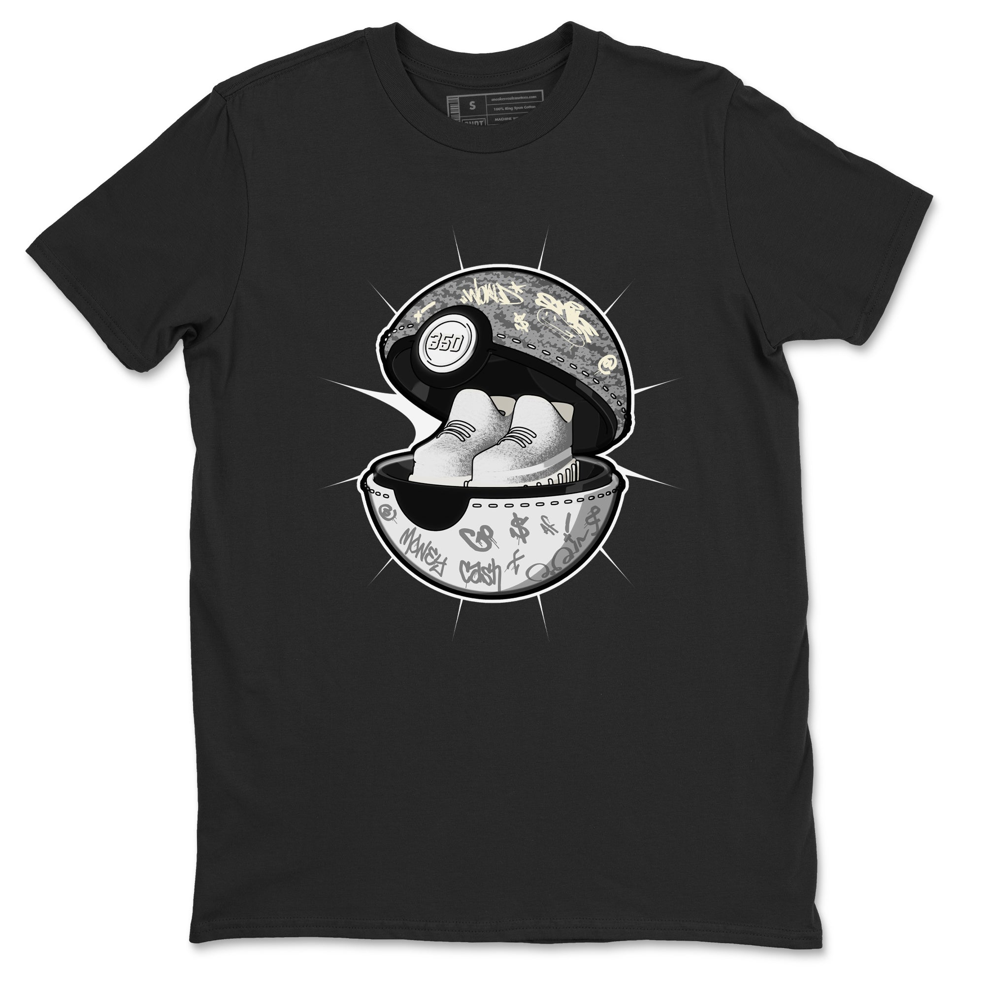 Yeezy 350 Static shirt to match jordans Sneaker Capsule sneaker tees Adidas Yeezy 350 Static Drip Gear Zone Unisex Black 2 T-Shirt