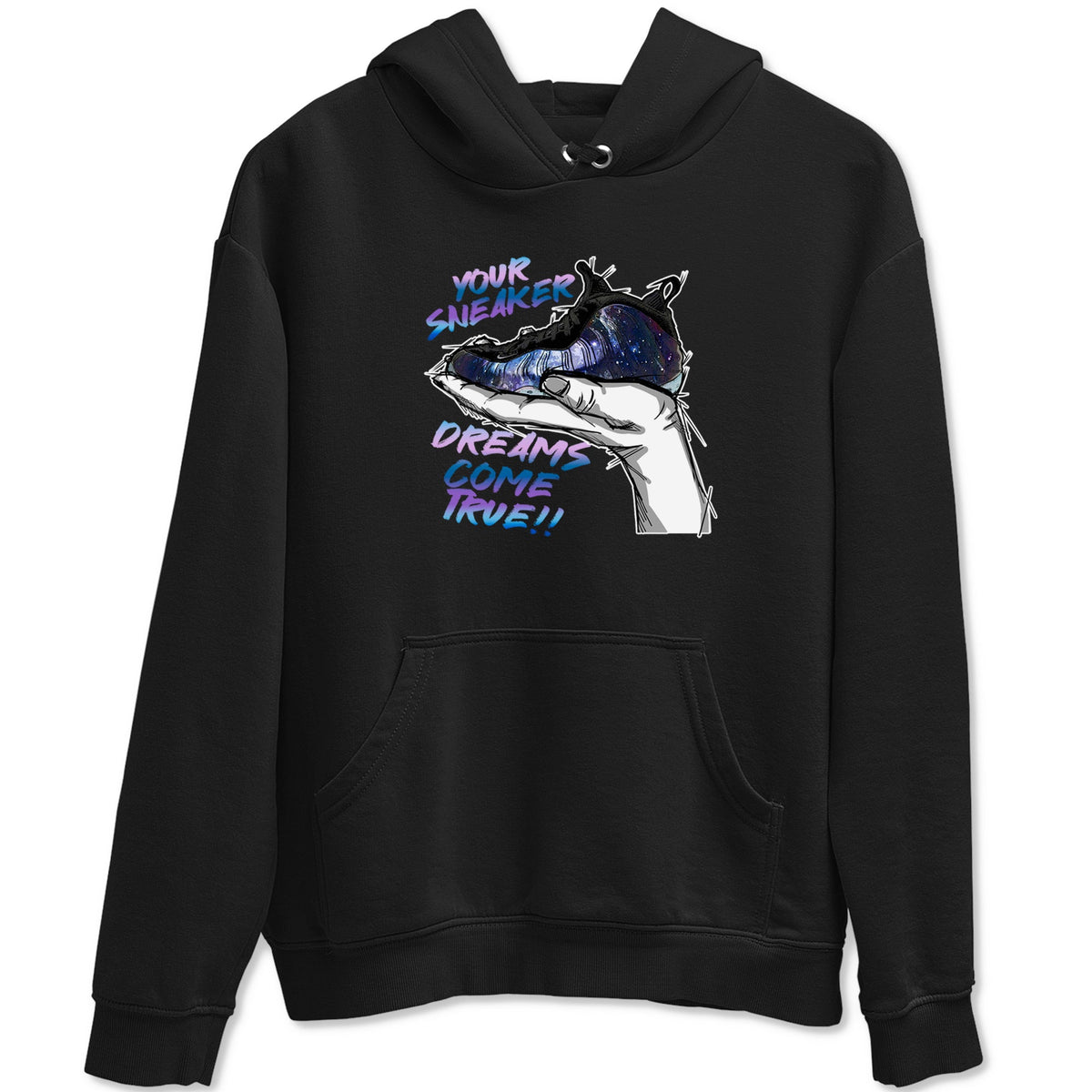 Foams One Galaxy shirts to match jordans Sneaker Dreams sneaker match tees Air Foamposite One Galaxy match shoes to clothes Drip Gear Zone unisex cotton Black 2 shirts