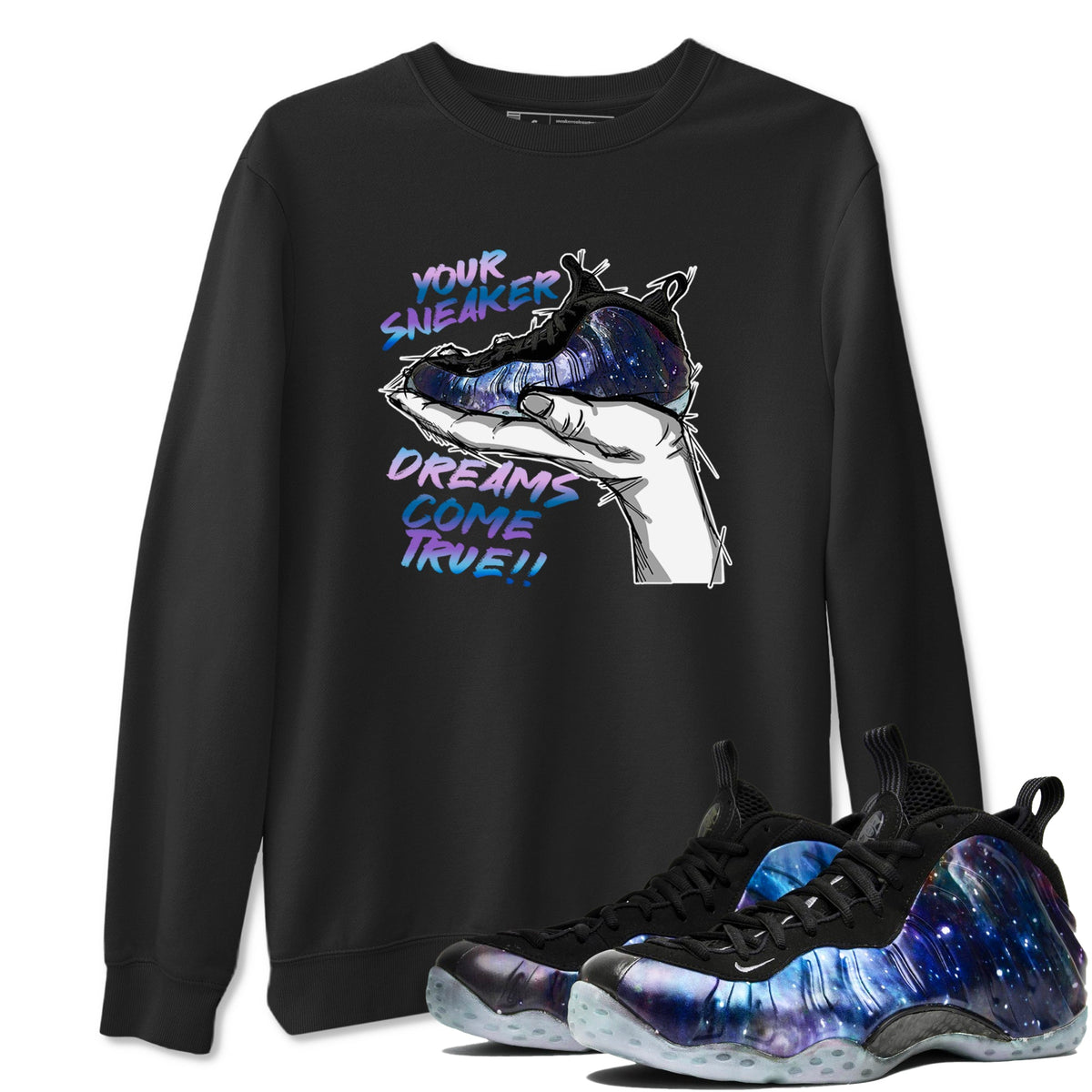 Foams One Galaxy shirts to match jordans Sneaker Dreams sneaker match tees Air Foamposite One Galaxy match shoes to clothes Drip Gear Zone unisex cotton Black 1 shirts