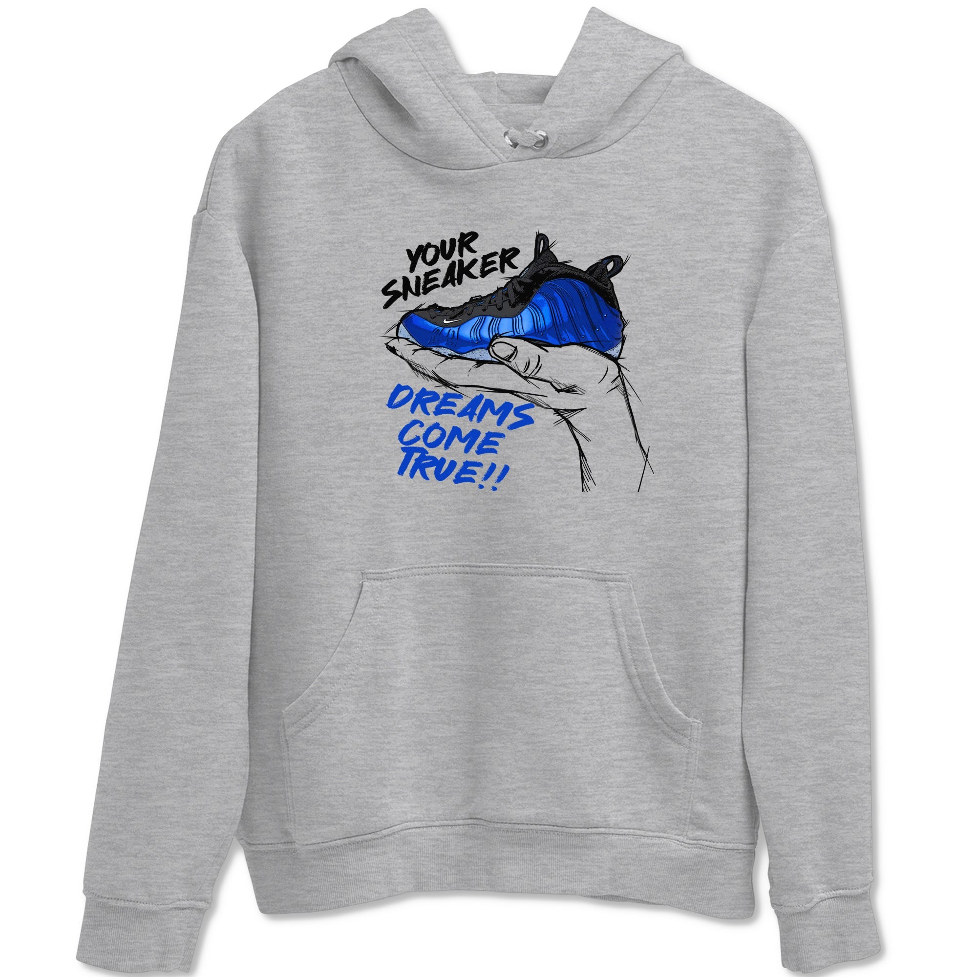 Foams One Royal shirts to match jordans Sneaker Dreams sneaker match tees Air Foamposite One Royal match shoes to clothes Drip Gear Zone unisex cotton Heather Grey 2 shirts