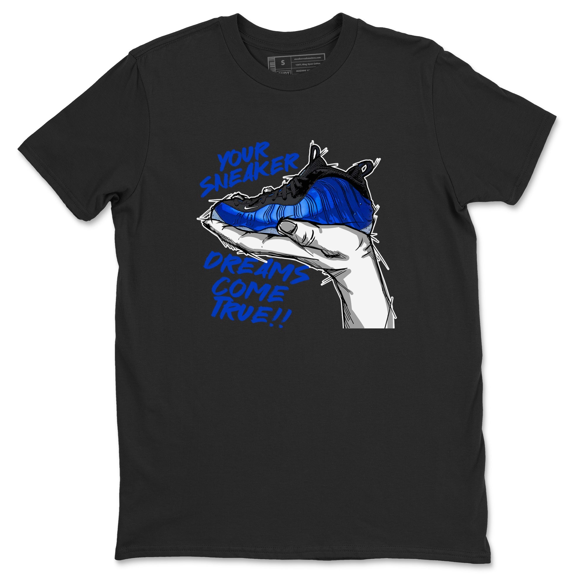 Foams One Royal shirts to match jordans Sneaker Dreams sneaker match tees Air Foamposite One Royal match shoes to clothes Drip Gear Zone unisex cotton Black 2 shirts