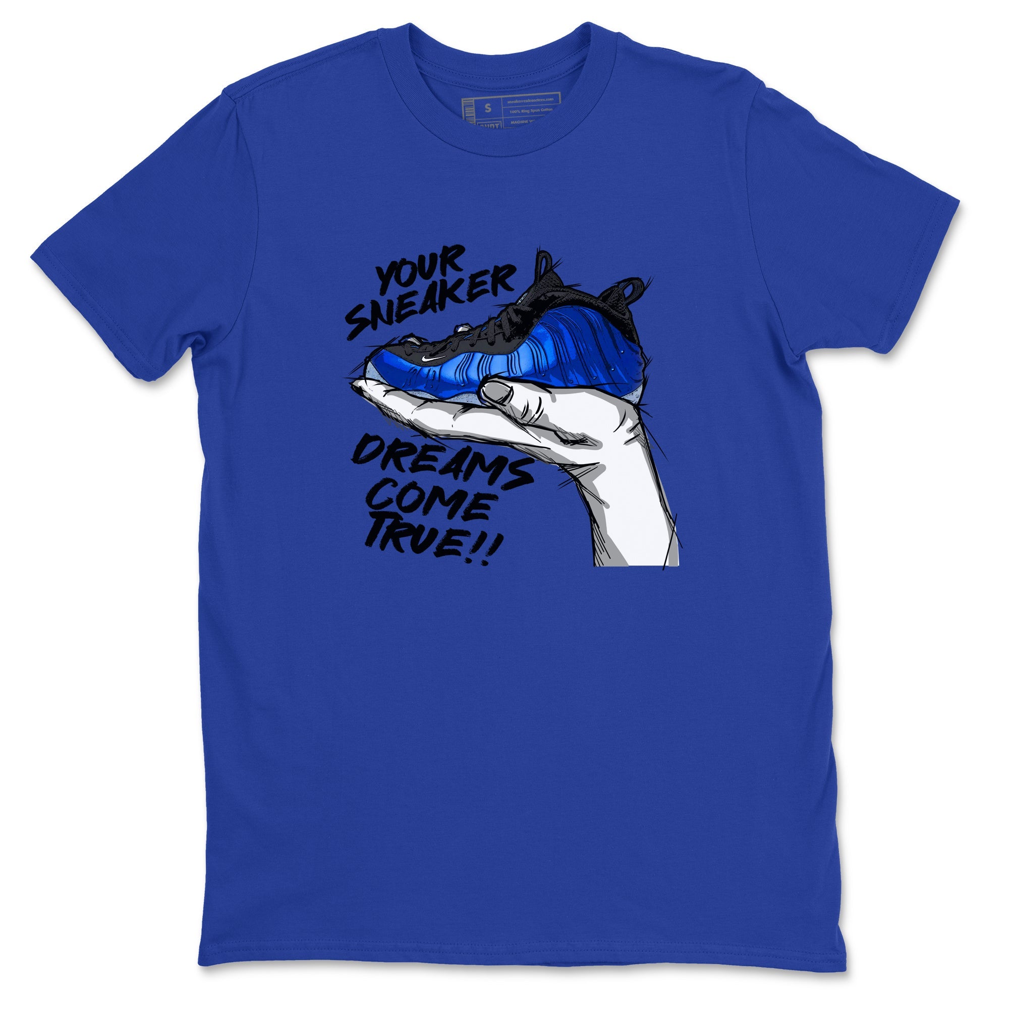 Foams One Royal shirts to match jordans Sneaker Dreams sneaker match tees Air Foamposite One Royal match shoes to clothes Drip Gear Zone unisex cotton Royal Blue 2 shirts