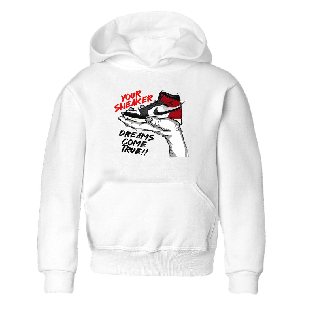 1s Black Toe Reimagined shirts to match jordans Sneaker Dreams sneaker match tees Air Jordan 1 High OG Black Toe Reimagined match shoes to clothes Drip Gear Zone Youth Baby White 2 tee