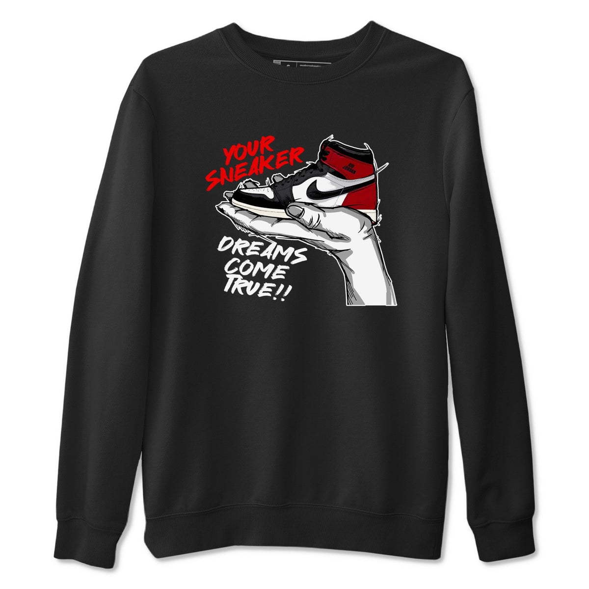 1s Black Toe Reimagined shirts to match jordans Sneaker Dreams sneaker match tees Air Jordan 1 High OG Black Toe Reimagined match shoes to clothes Drip Gear Zone unisex cotton Black 2 shirts