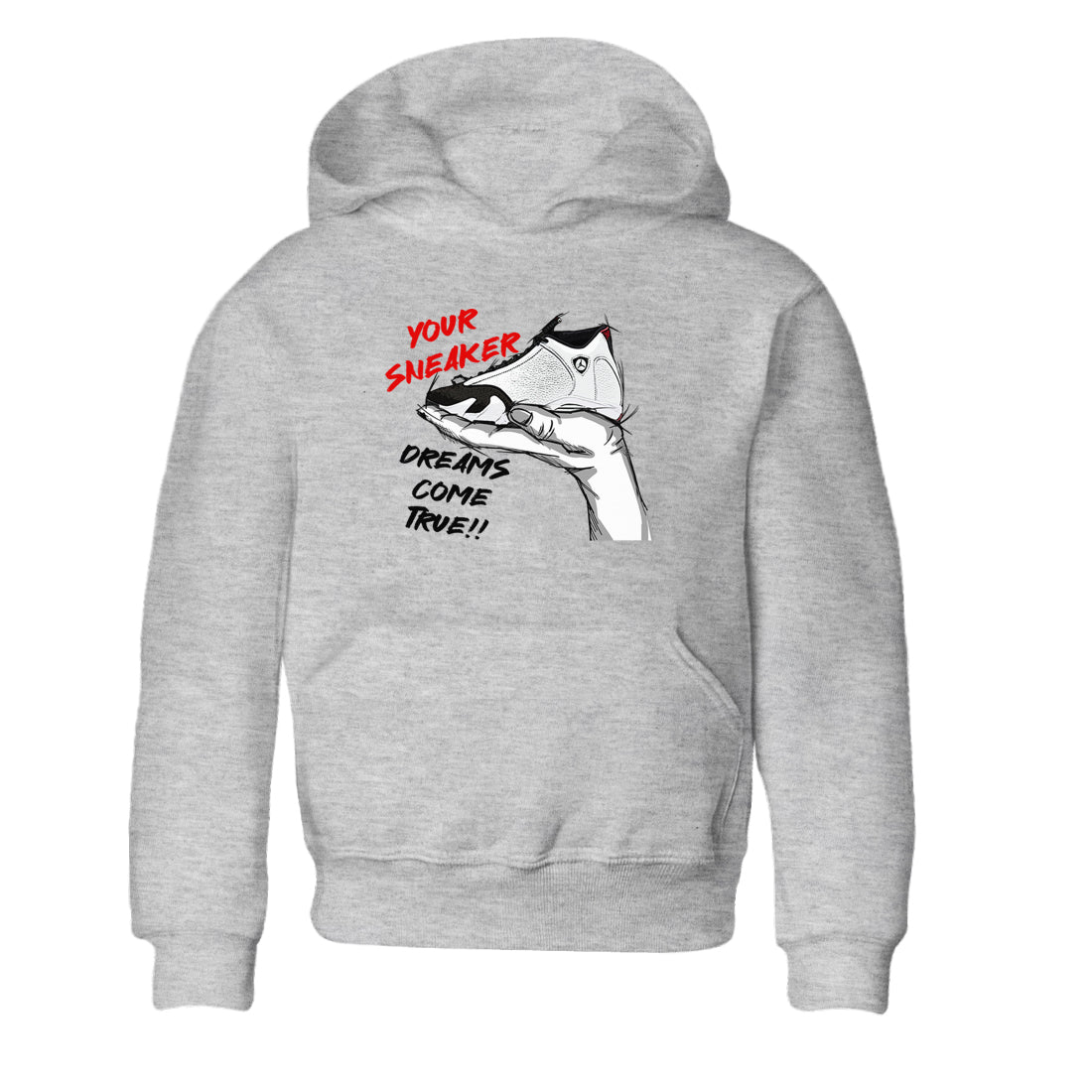 Jordan 14 Retro Black Toe t shirts to match sneakers Sneaker Dreams sneaker match tees 14s Black Toe sneaker match tee Drip Gear Zone Youth Baby Heather Grey 2 tee