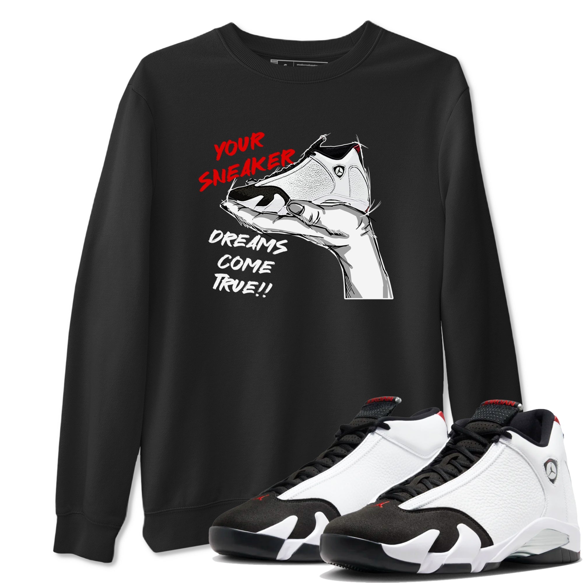 Jordan 14 Retro Black Toe t shirts to match sneakers Sneaker Dreams sneaker match tees 14s Black Toe sneaker match tee Drip Gear Zone unisex cotton Black 1 shirts