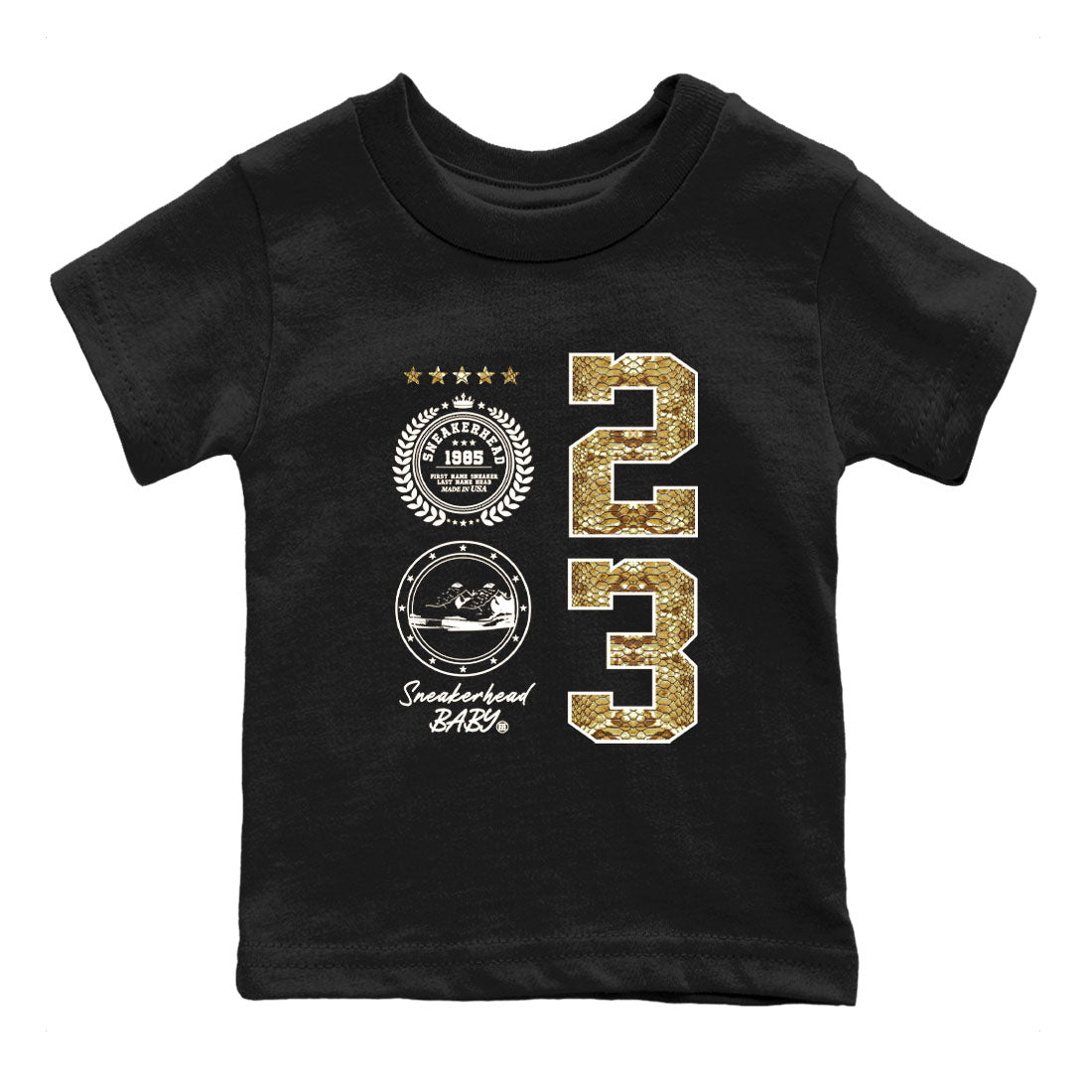 Air Force 1 Ivory Snake shirt to match jordans Sneaker Emblem sneaker tees Air Force 1 Ivory Snake Drip Gear Zone baby toddler Black 2 cotton Shirt