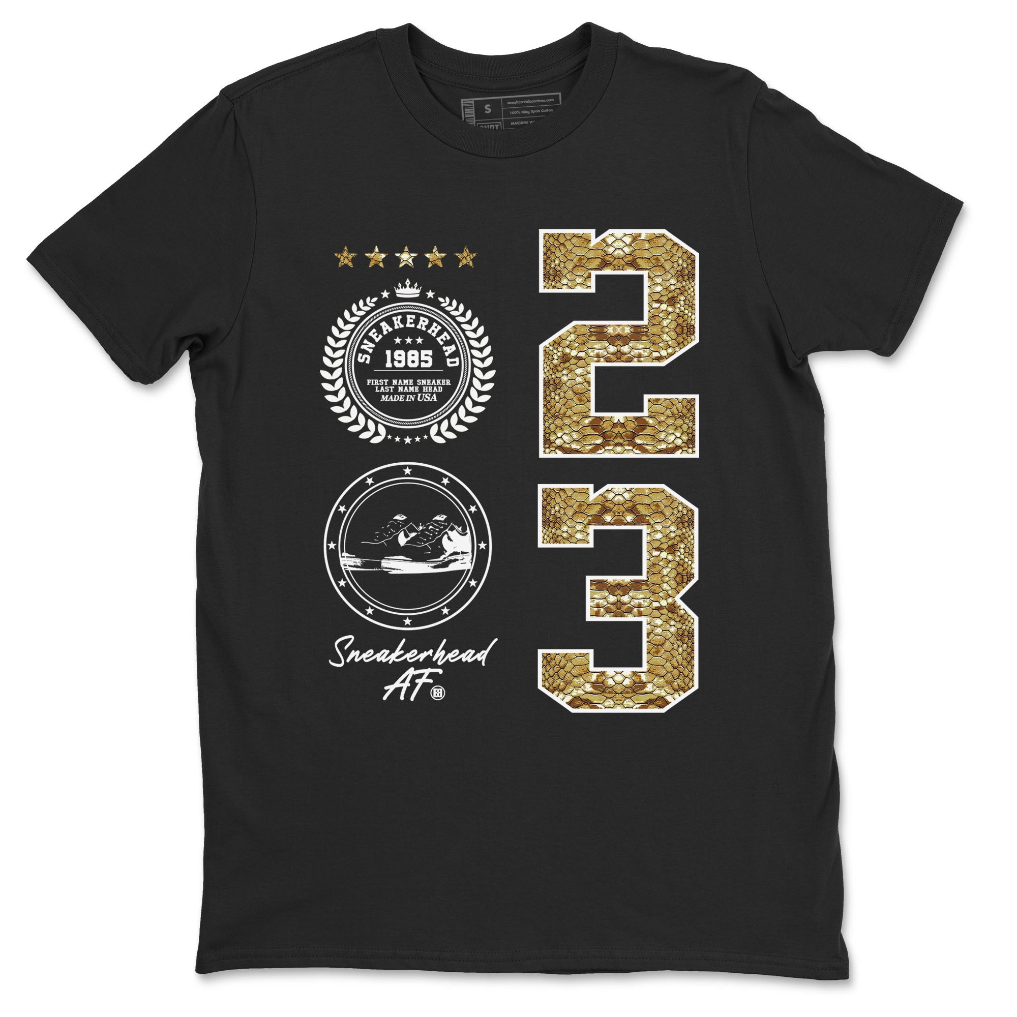 Air Force 1 Ivory Snake shirt to match jordans Sneaker Emblem sneaker tees Air Force 1 Ivory Snake Drip Gear Zone unisex cotton Black 2 crew neck shirt