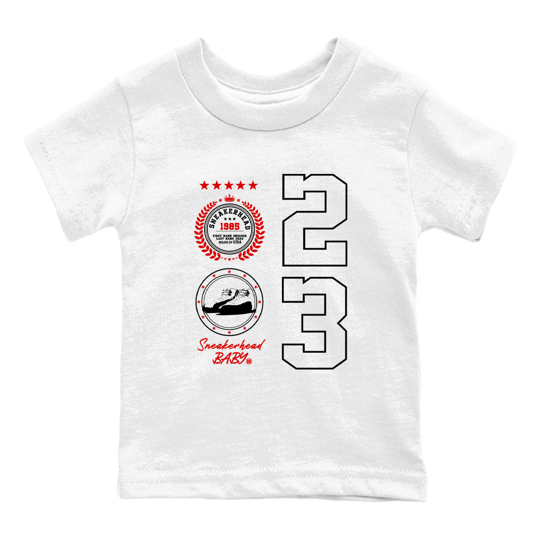 Air Jordan 1 Taxi Flip shirts to match jordans Sneaker Emblem sneaker match tees Air Jordan 1 Taxi Flip Drip Gear Zone baby toddler White 2 cotton Shirt