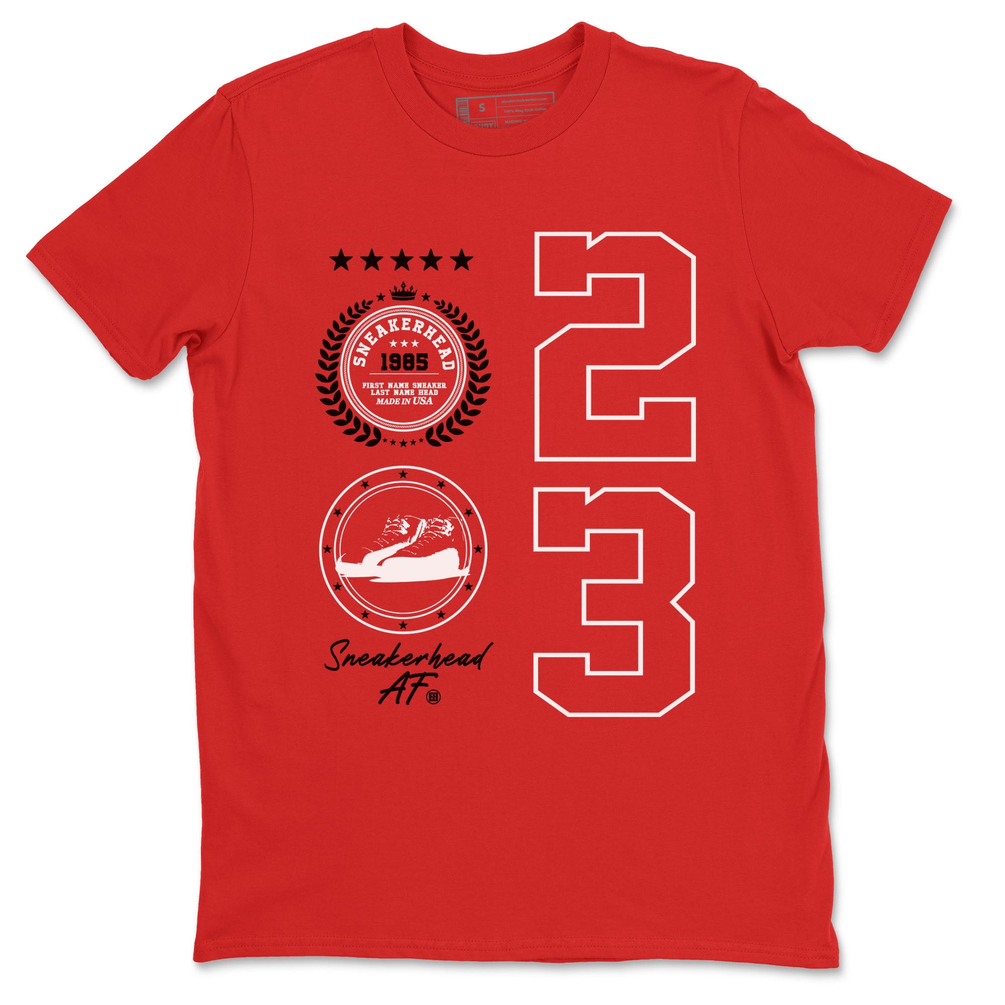 Air Jordan 1 Taxi Flip shirts to match jordans Sneaker Emblem sneaker match tees Air Jordan 1 Taxi Flip Drip Gear Zone unisex cotton Red 2 crew neck shirt