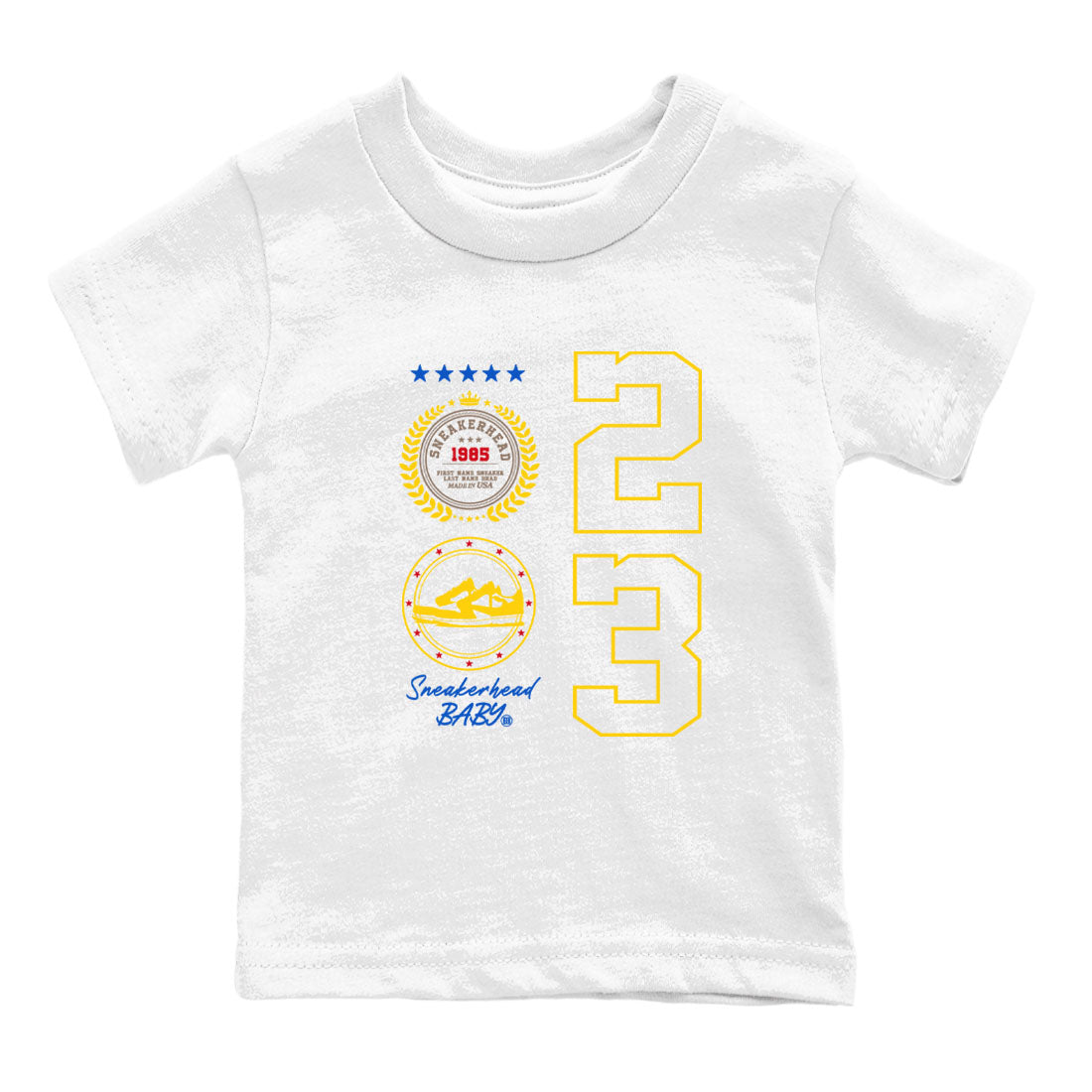 Air Jordan 1 Low x Travis Scott x Canary shirt to match jordans Sneaker Emblem sneaker tees Air Jordan 1 Travis Scott Canary Streetwear Brand Drip Gear Zone baby toddler White 2 cotton Shirt