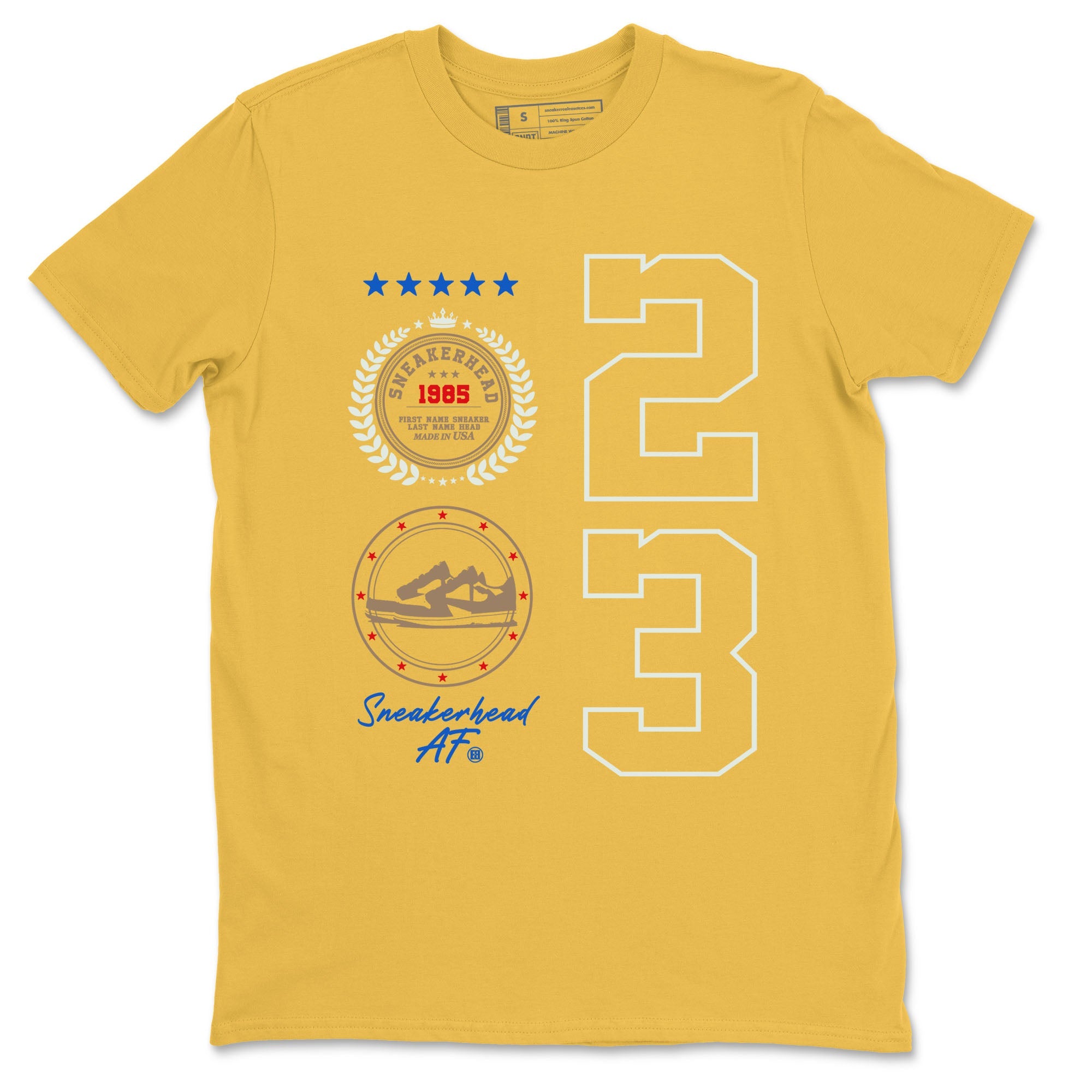 Air Jordan 1 Low x Travis Scott x Canary shirt to match jordans Sneaker Emblem sneaker tees AJ1 Travis Scott Canary Streetwear Brand Drip Gear Zone unisex cotton Daisy 2 crew neck shirt