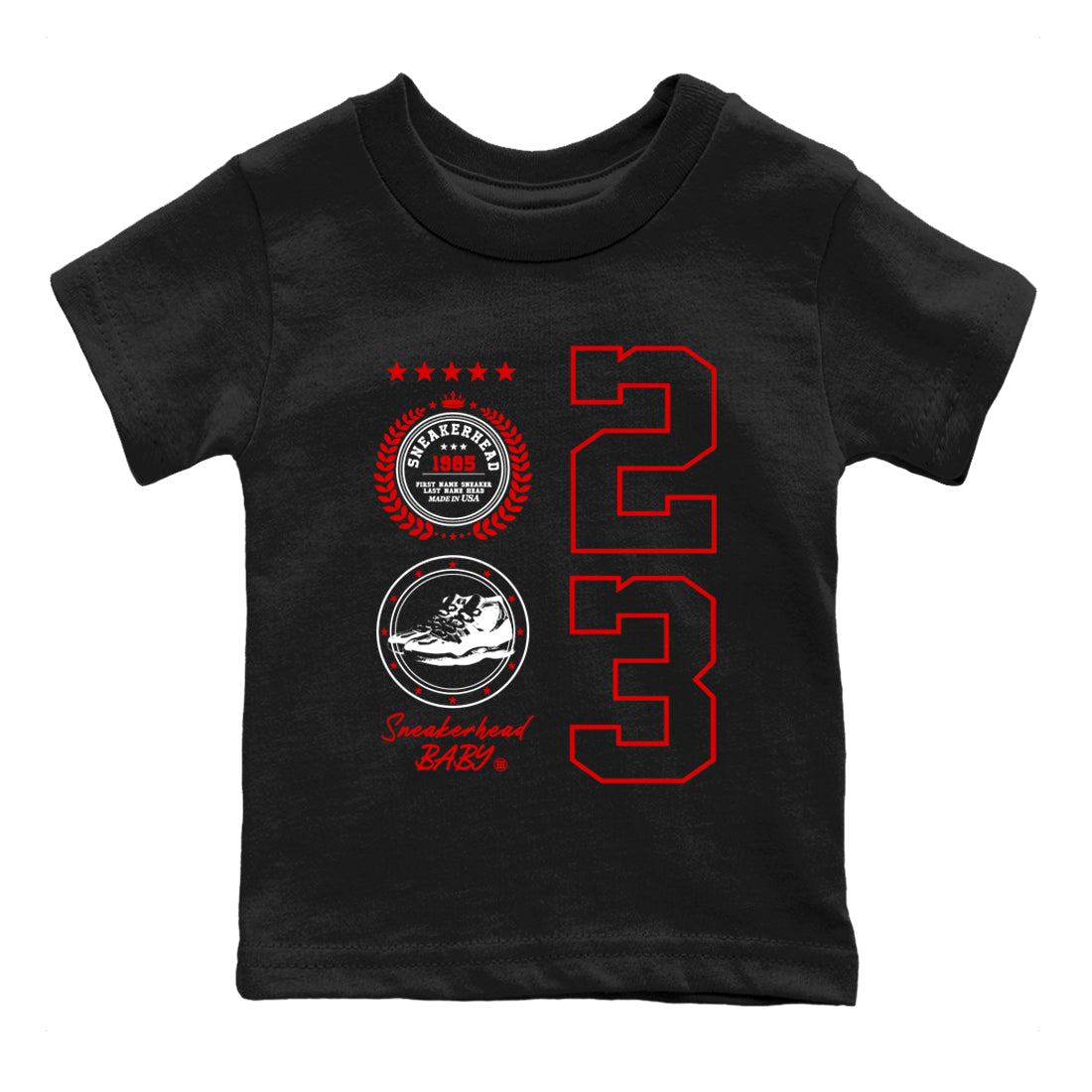 11s Cherry shirts to match jordans Sneaker Emblem sneaker match tees Air Jordan 11 Retro Cherry match shoes to clothes Drip Gear Zone Youth Baby Black 2 tee