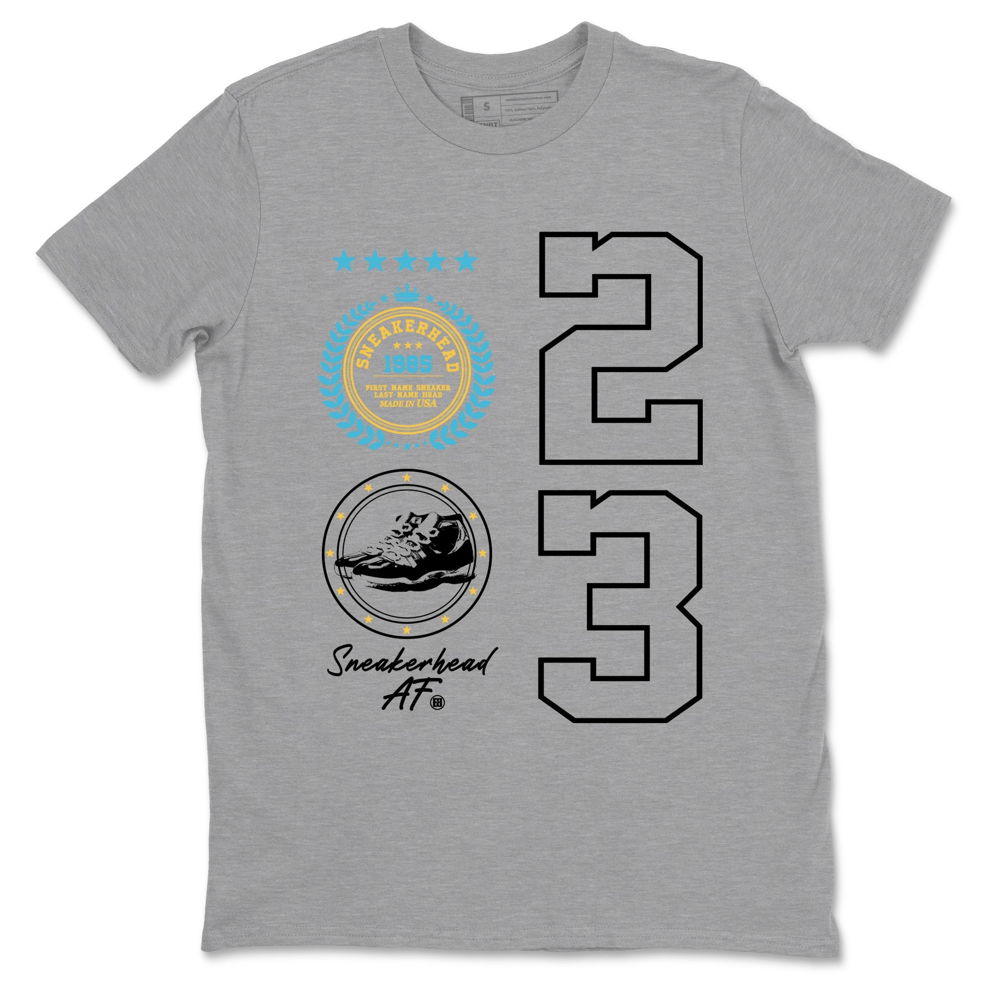 Sneaker Threads  Sneaker Tees To Match Air Jordan 11 Retro Gamma  Sneaker Emblem Graphic Tee Heather Grey 2. Perfect for Jordan releases 2025 colorways.