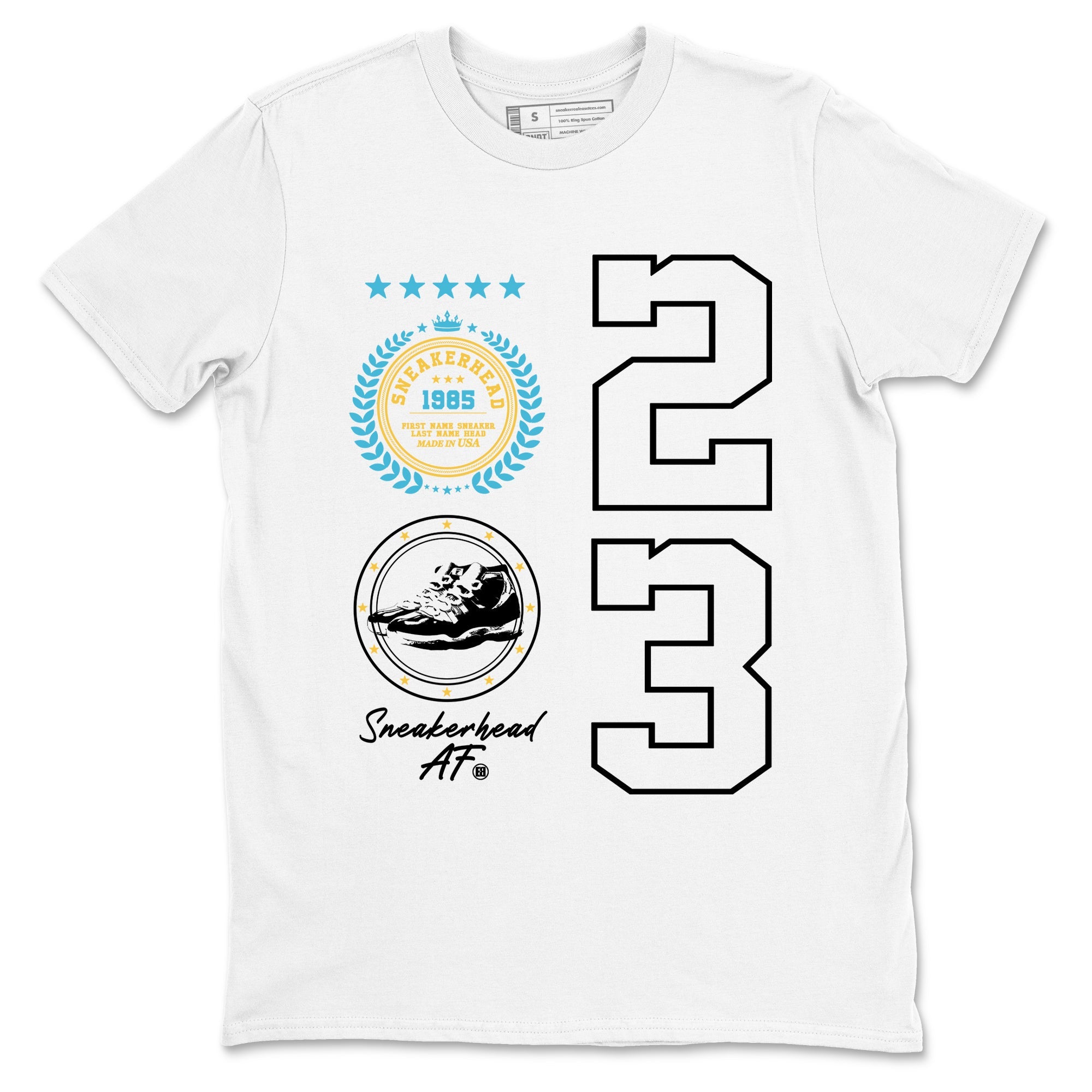 Sneaker Threads  Sneaker Tees To Match Air Jordan 11 Retro Gamma  Sneaker Emblem Graphic Tee White 2. Perfect for Jordan releases 2025 colorways.