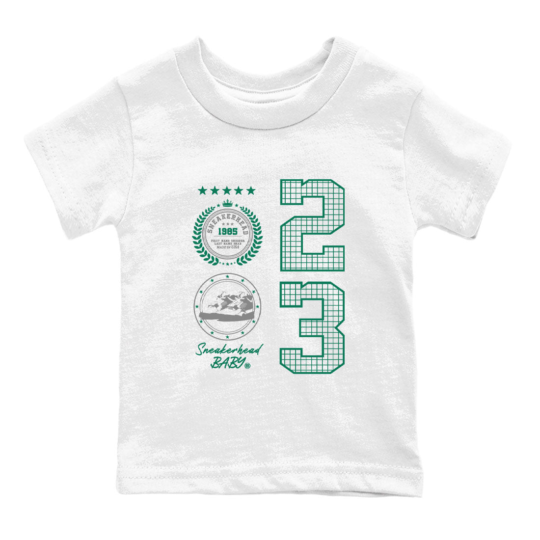 4s Oxidized Green shirts to match jordans Sneaker Emblem sneaker match tees Air Jordan 4 Oxidized Green Drip Gear Zone streetwear brand Baby and Youth White 2 cotton tee
