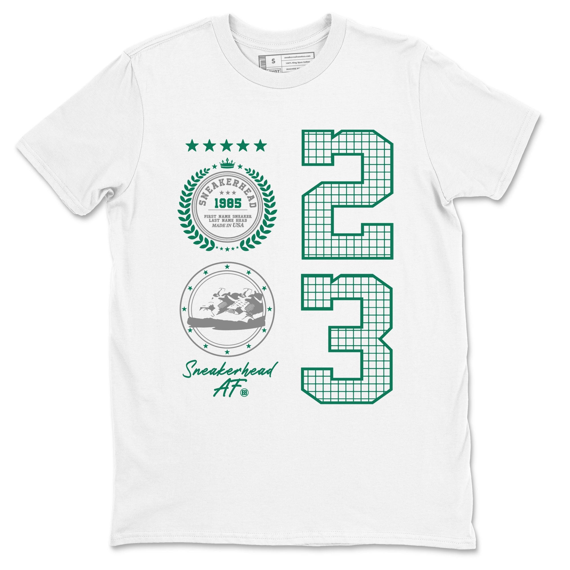 4s Oxidized Green shirts to match jordans Sneaker Emblem sneaker match tees Air Jordan 4 Oxidized Green Drip Gear Zone streetwear brand White 2 unisex cotton tee
