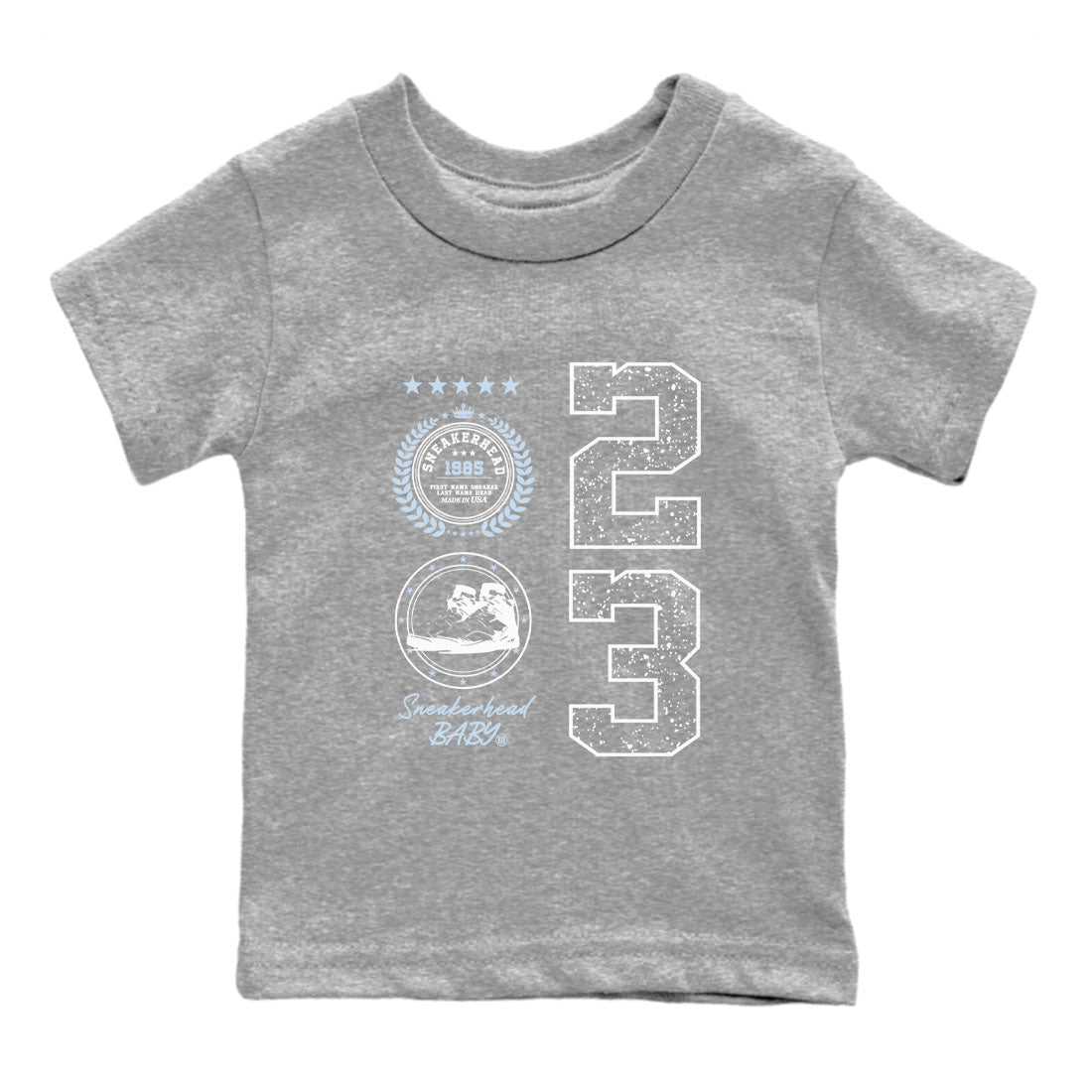 6s White Black shirt to match jordans Sneaker Emblem sneaker tees Air Jordan 6 White Black Drip Gear Zone baby toddler Heather Grey 2 cotton Shirt