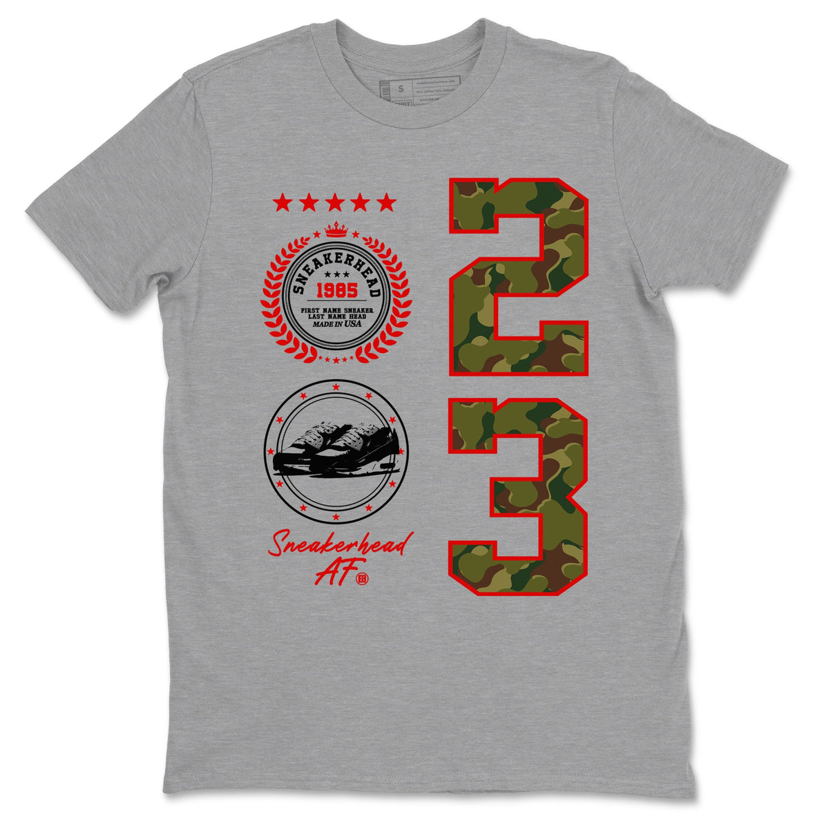 Air Max 90 Duck Camo shirts to match jordans Sneaker Emblem sneaker match tees Air Max 90 Reverse Duck Camo match shoes to clothes Drip Gear Zone unisex cotton Heather Grey 2 shirts