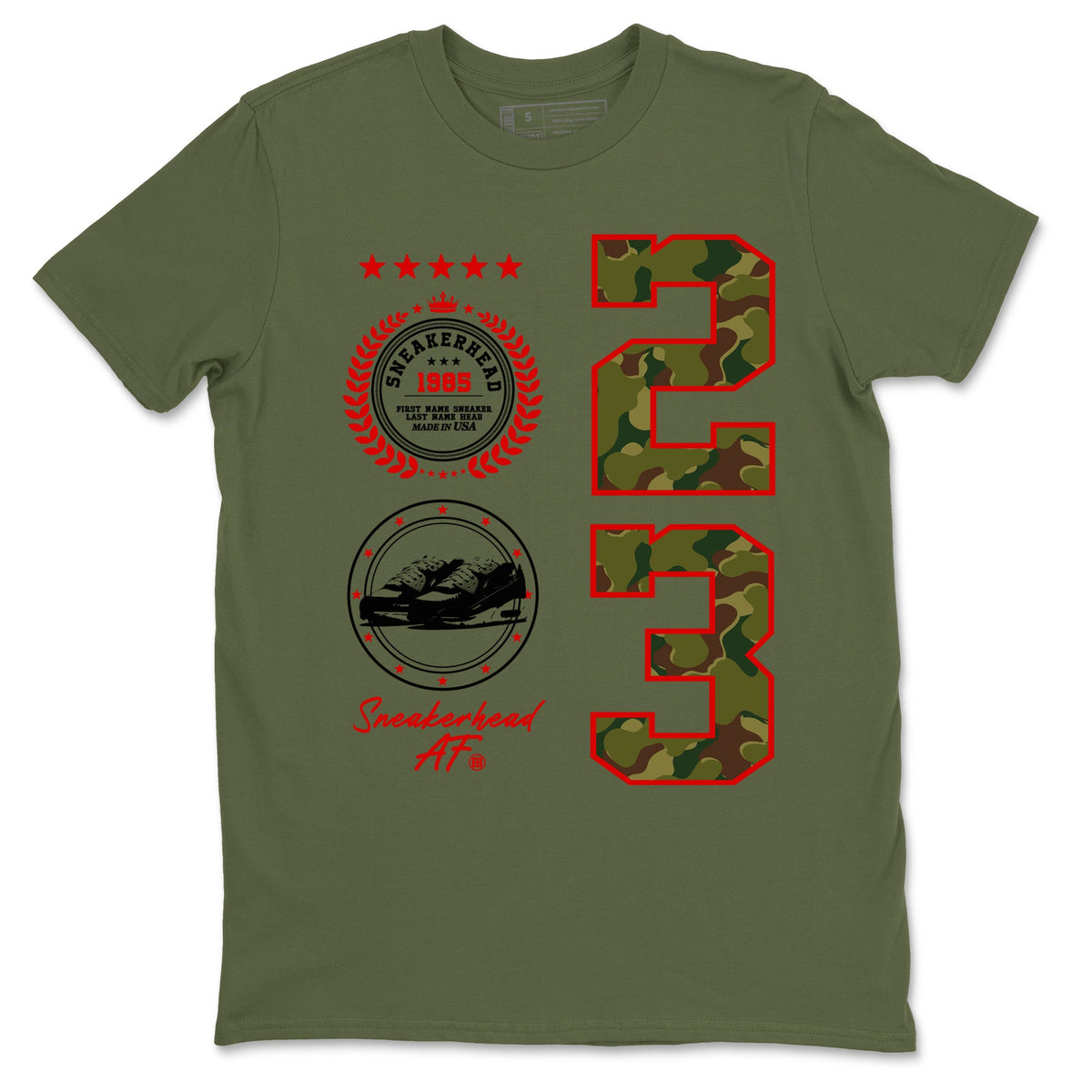 Air Max 90 Duck Camo shirts to match jordans Sneaker Emblem sneaker match tees Air Max 90 Reverse Duck Camo match shoes to clothes Drip Gear Zone unisex cotton Military Green 2 shirts