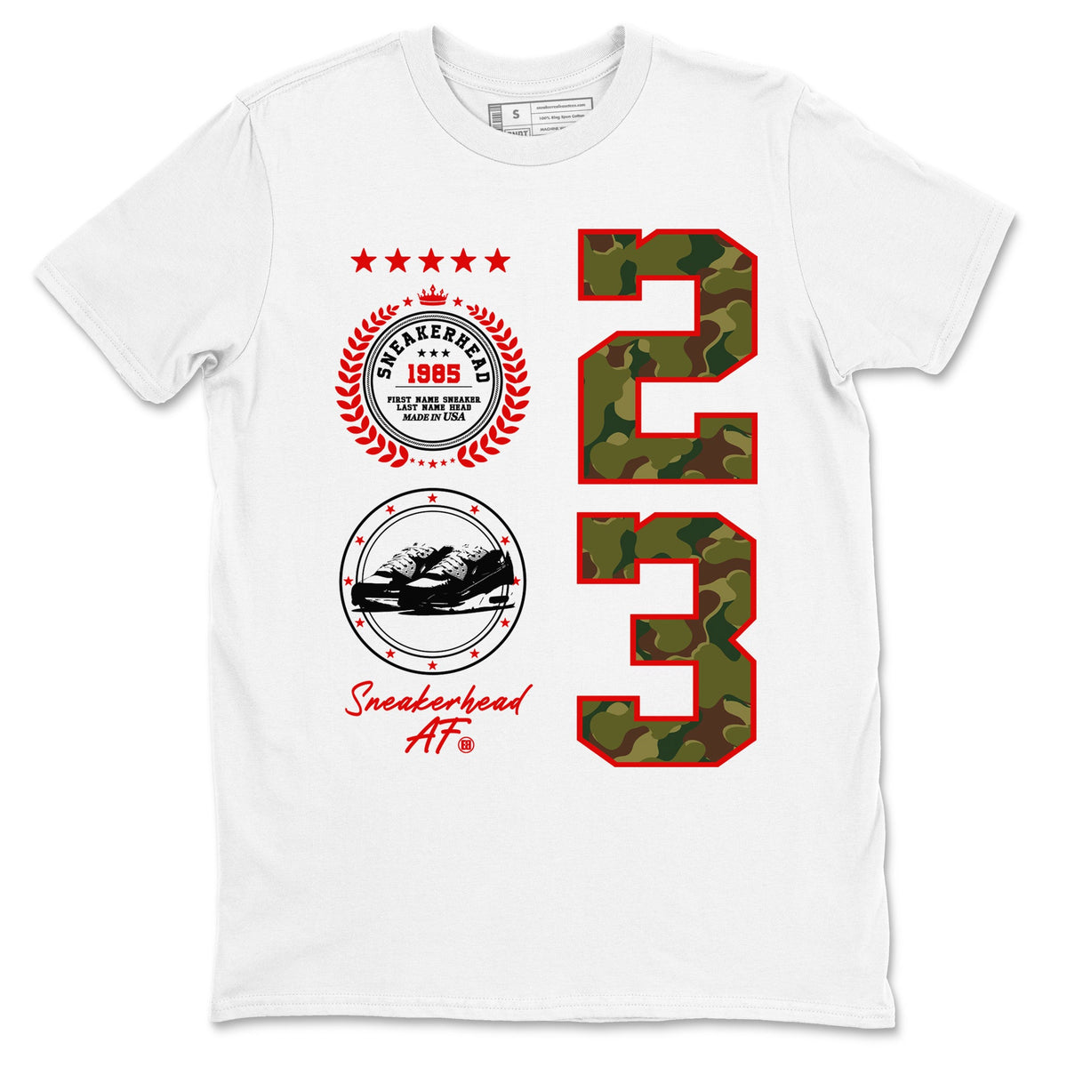 Air Max 90 Duck Camo shirts to match jordans Sneaker Emblem sneaker match tees Air Max 90 Reverse Duck Camo match shoes to clothes Drip Gear Zone unisex cotton White 2 shirts