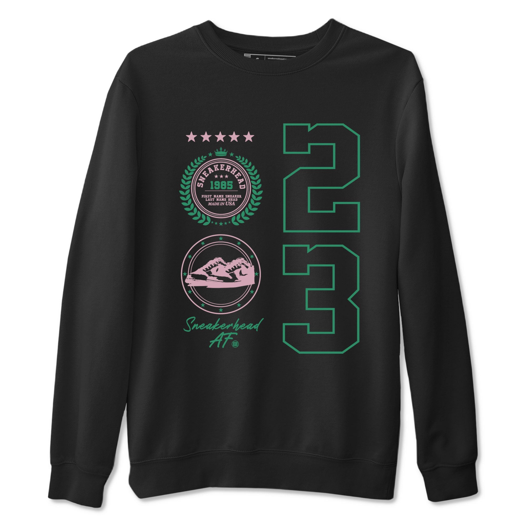 Dunk Low Medium Soft Pink Malachite shirt to match jordans Sneaker Emblem sneaker tees Dunks Medium Soft Pink Malachite Streetwear Brand Drip Gear Zone unisex cotton Black 2 crew neck shirt