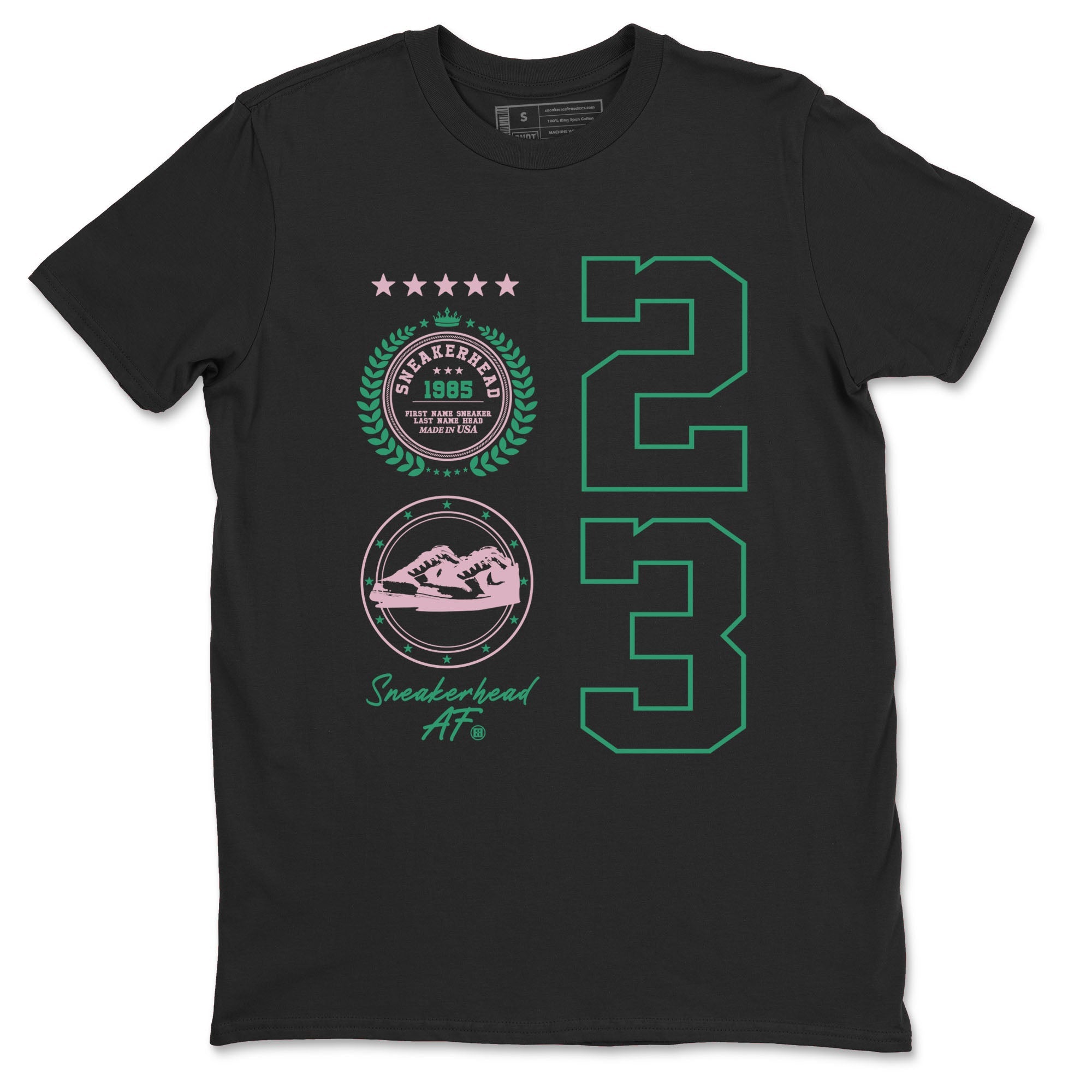 Dunk Low Medium Soft Pink Malachite shirt to match jordans Sneaker Emblem sneaker tees Dunks Medium Soft Pink Malachite Streetwear Brand Drip Gear Zone unisex cotton Black 2 crew neck shirt