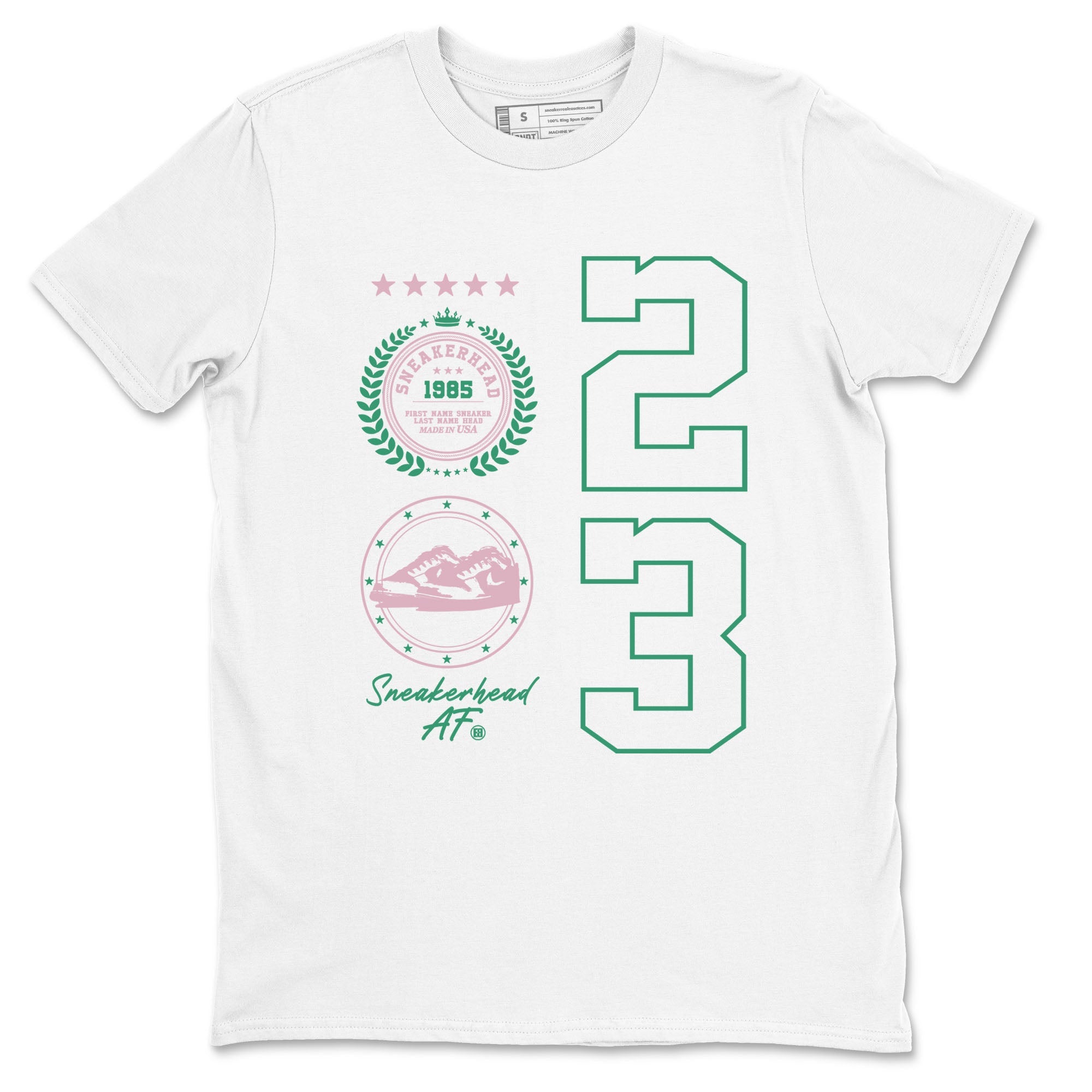Dunk Low Medium Soft Pink Malachite shirt to match jordans Sneaker Emblem sneaker tees Dunks Medium Soft Pink Malachite Streetwear Brand Drip Gear Zone unisex cotton White 2 crew neck shirt