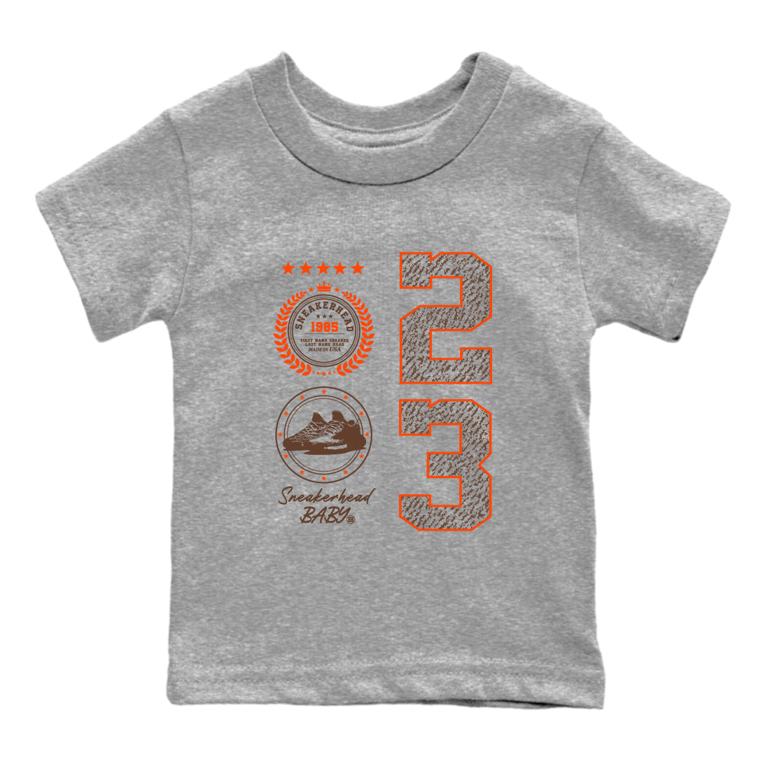 Yeezy 350 Carbon Beluga shirts to match jordans Sneaker Emblem sneaker match tees Yeezy 350 Carbon Beluga match shoes to clothes Drip Gear Zone Youth Baby Heather Grey 2 tee