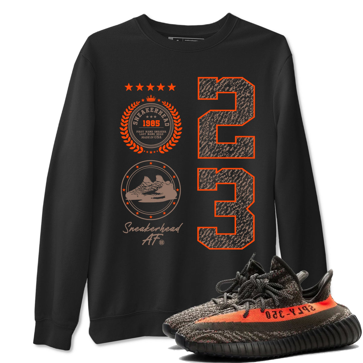 Yeezy 350 Carbon Beluga shirts to match jordans Sneaker Emblem sneaker match tees Yeezy 350 Carbon Beluga match shoes to clothes Drip Gear Zone unisex cotton Black 1 shirts