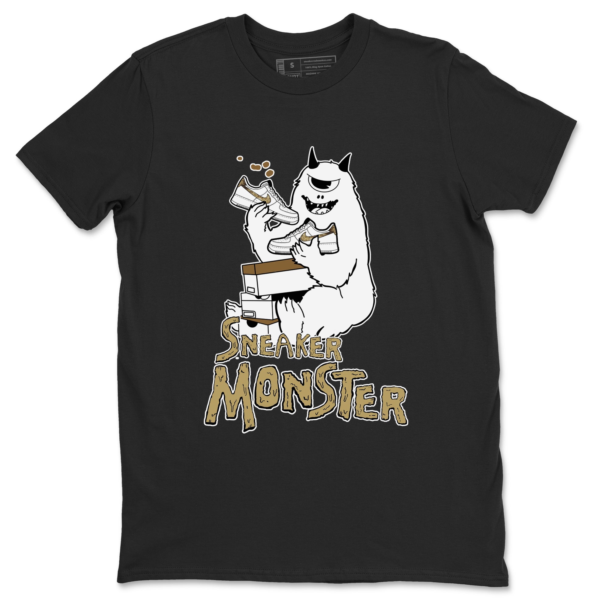 Air Force 1 Ivory Snake shirt to match jordans Sneaker Monster sneaker tees Air Force 1 Ivory Snake Drip Gear Zone unisex cotton Black 2 crew neck shirt